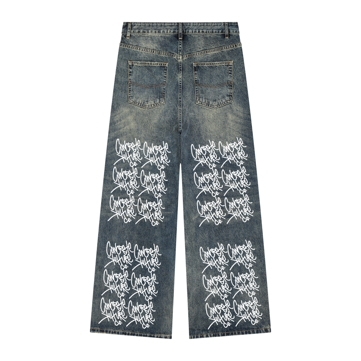 Men's Vintage Wash Denim Jeans