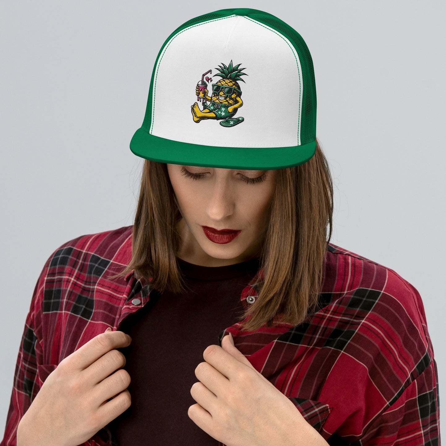 Pineapple Just Chillin Trucker Cap