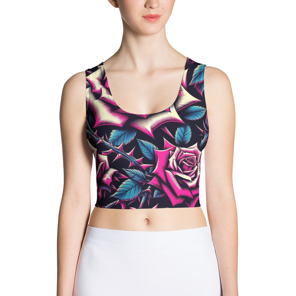 Concrete Kulture Co. "Roses" Crop Top