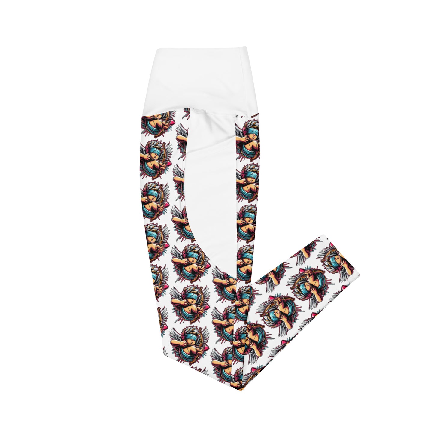 Concrete Kulture Company - "Blinded Cupid - Love Ain't Perfect" Leggings with pockets