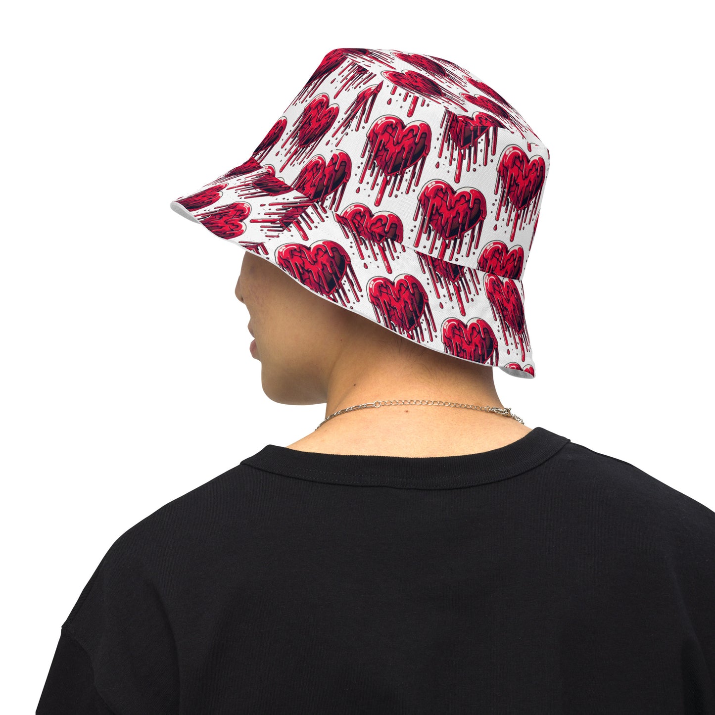 CkCo " Heart Melt" Reversible bucket hat