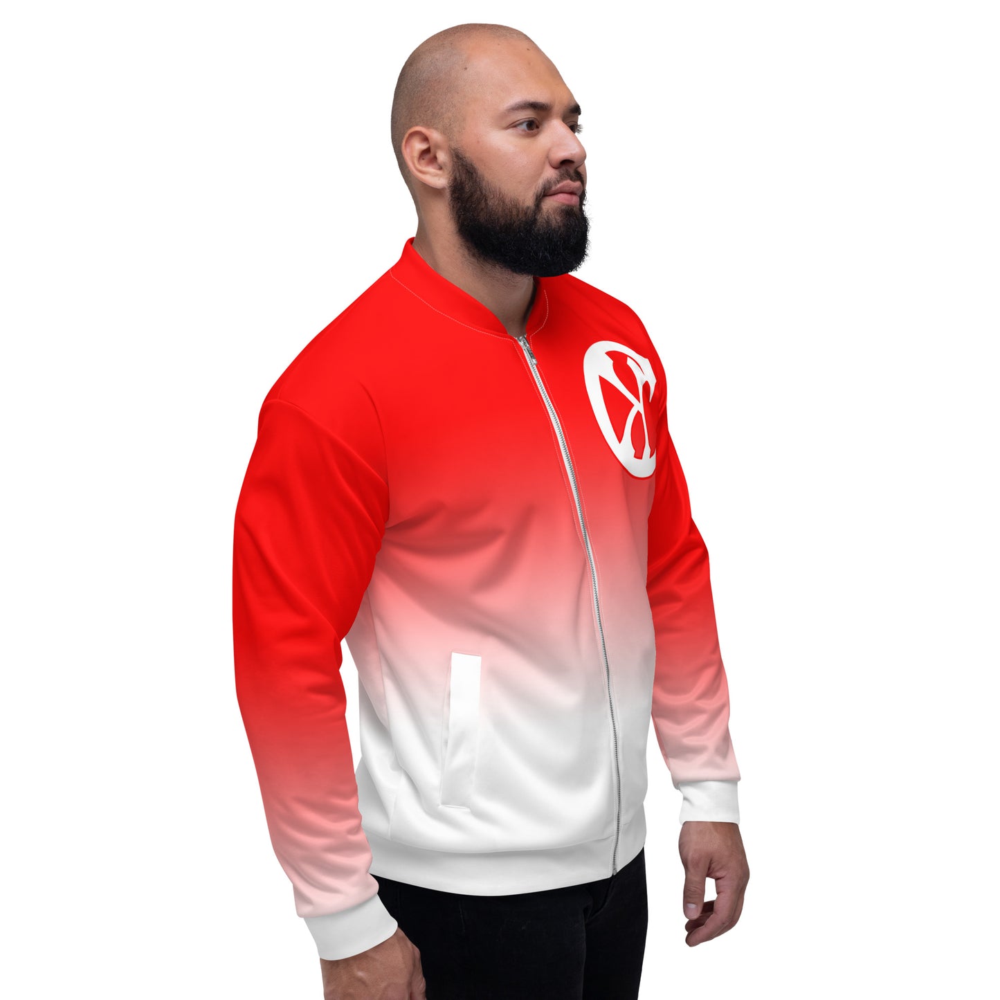Concrete Kulture Company 'Red Fade" Unisex Bomber Jacket
