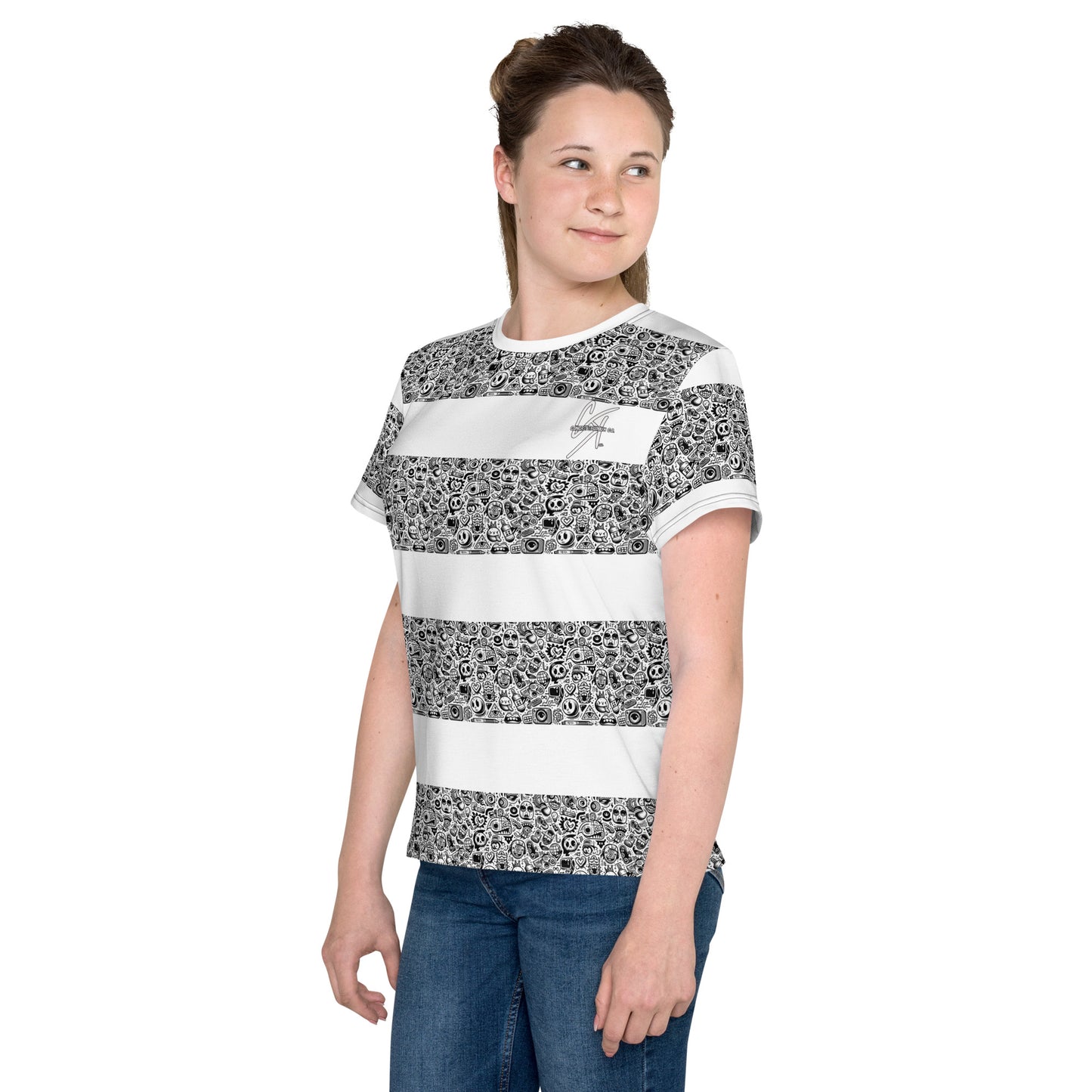 CKco- "Striped up" Youth crew neck t-shirt