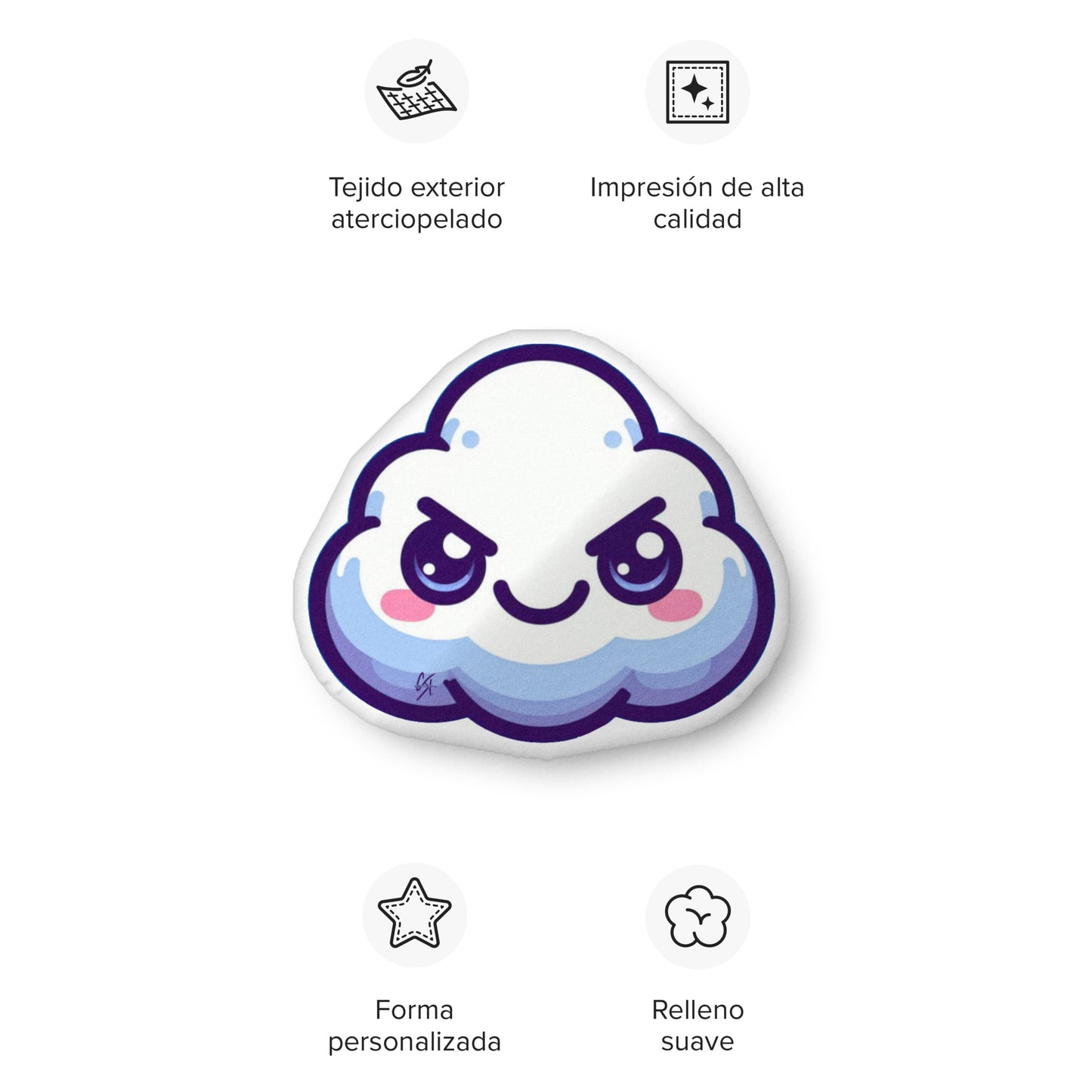 Concrete Kulture Company "Meanie" Custom-shaped pillow