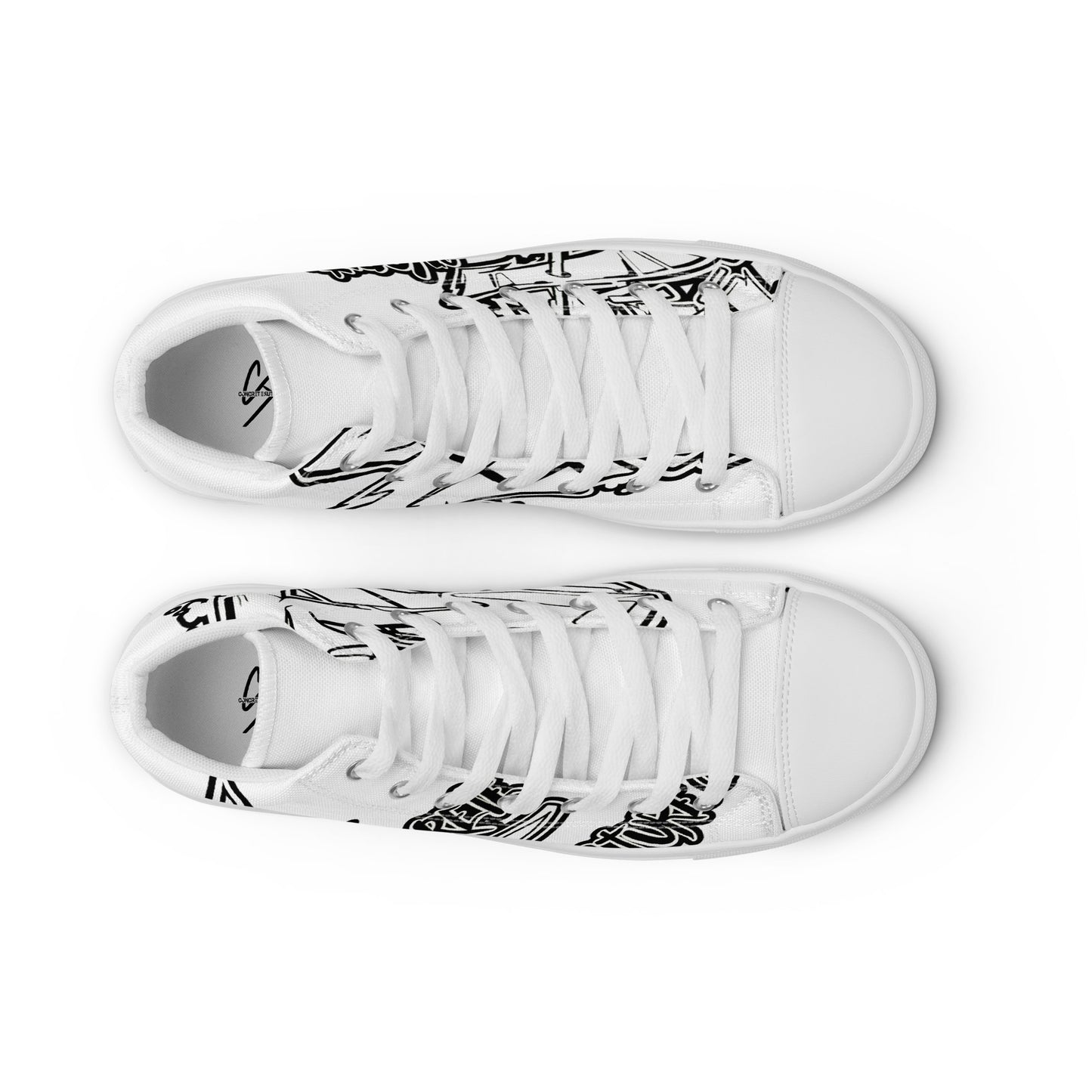 Men’s "Graffiti CK Co high top canvas shoes