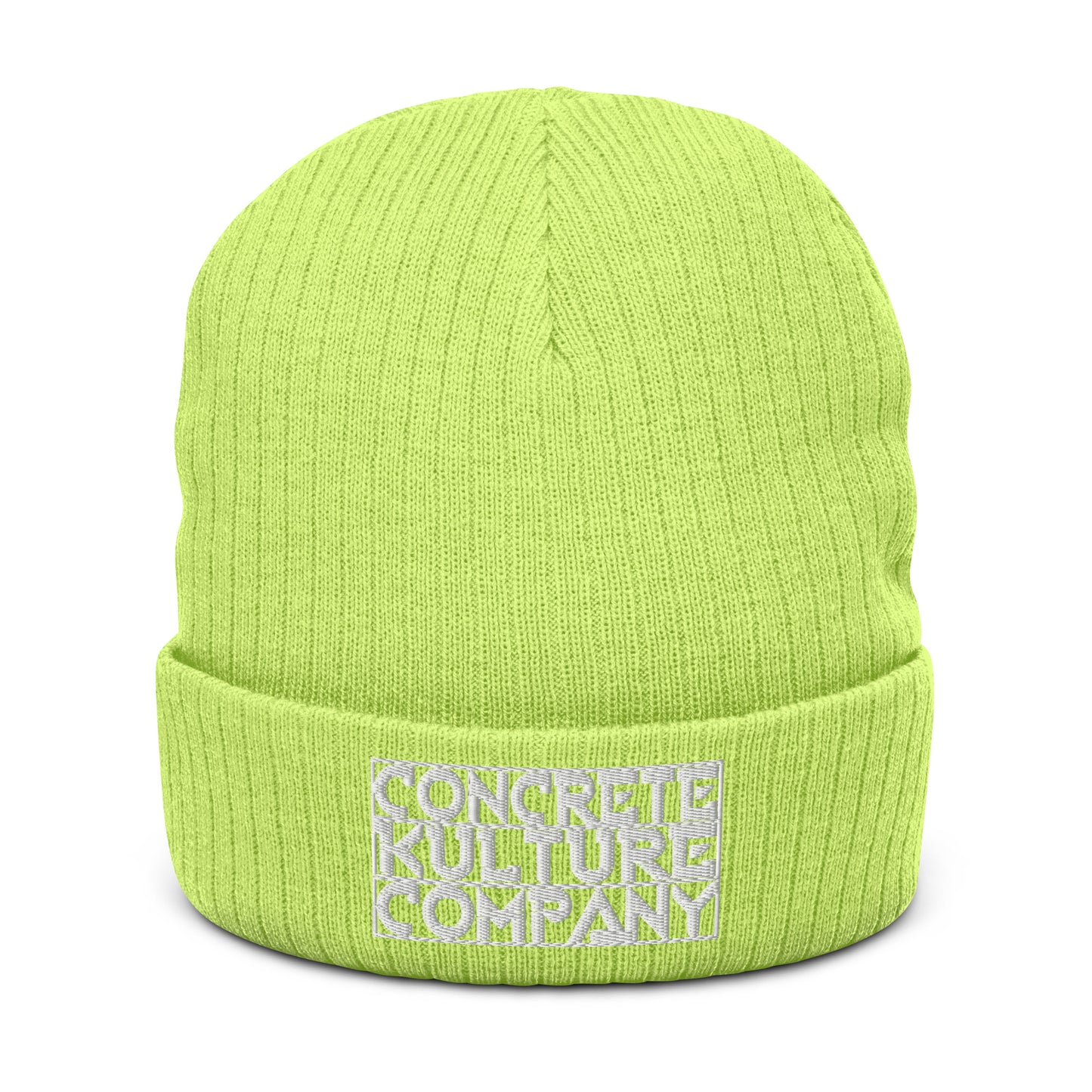 Concrete Kulture Company Ribbed knit beanie