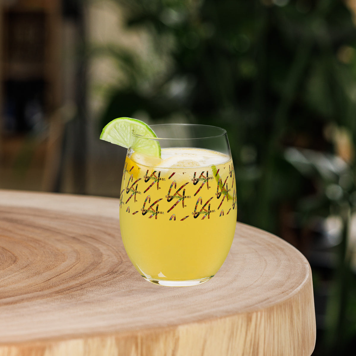 CK Co Stemless wine glass
