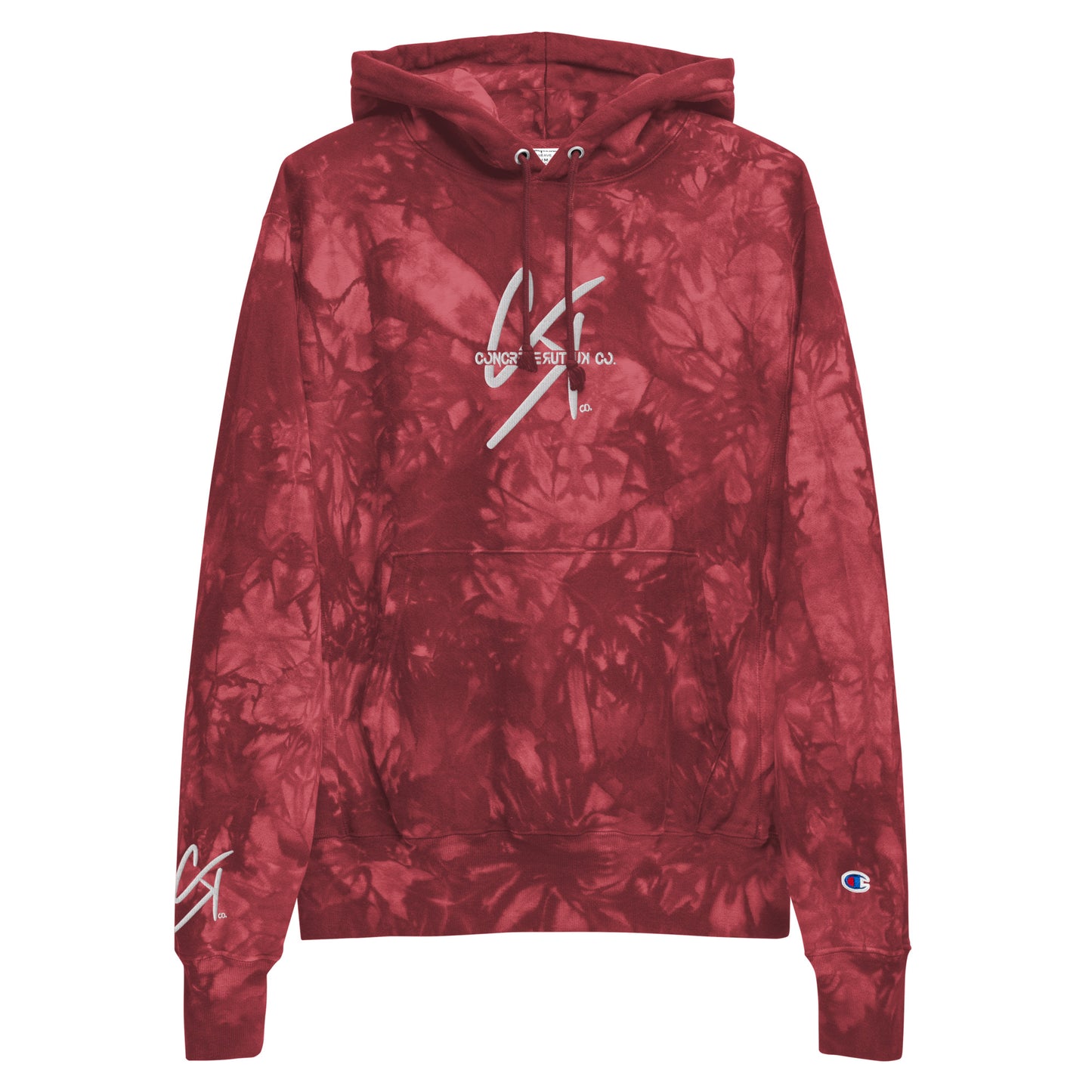 "Concrete Kulture" Champion tie-dye hoodie