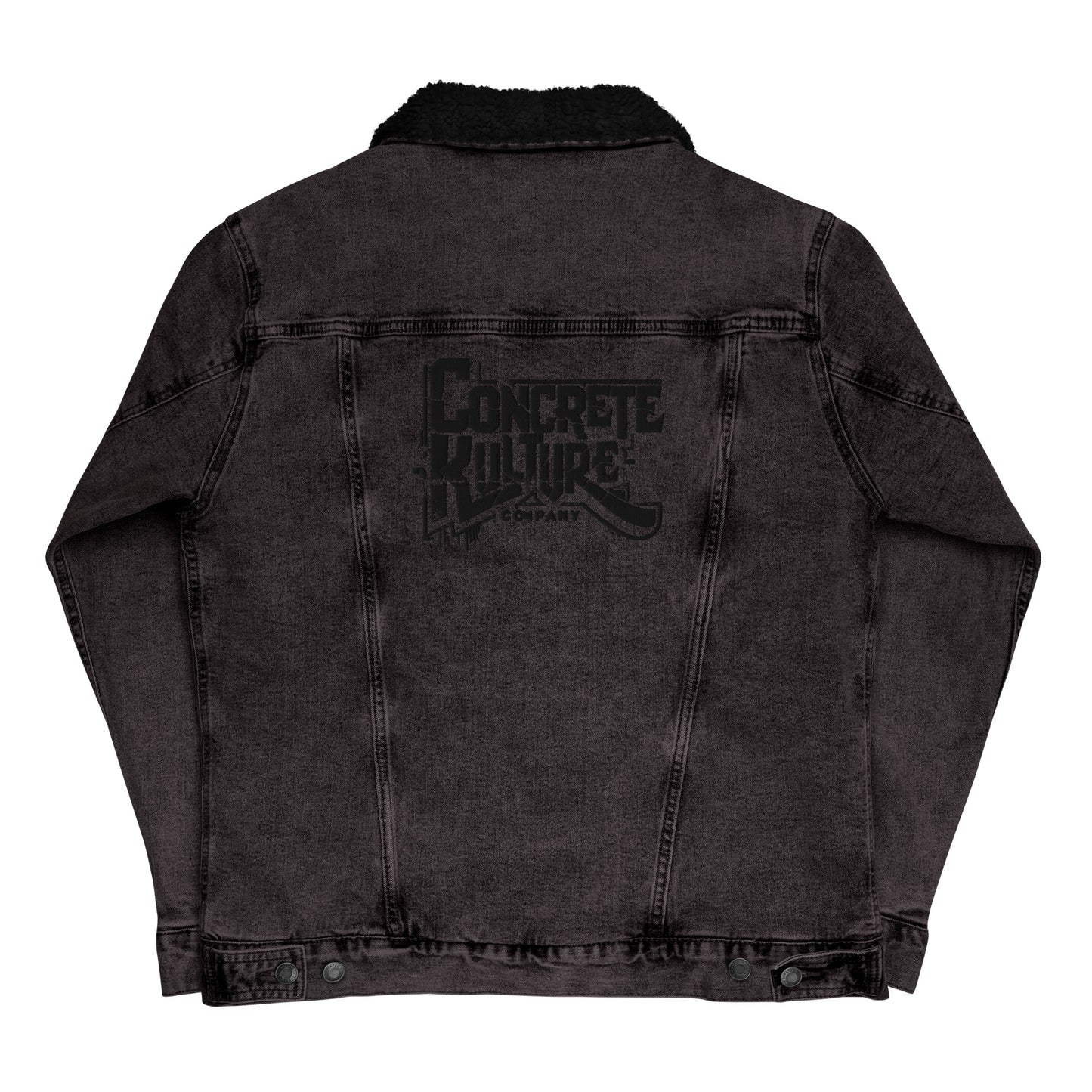 Concrete Kulture Company Unisex denim sherpa jacket