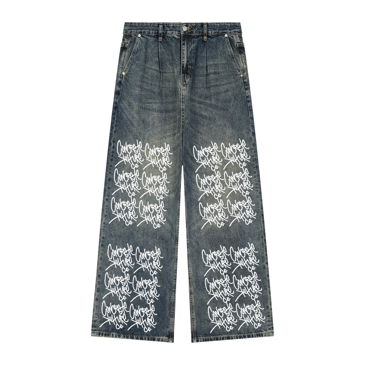 Men's Vintage Wash Denim Jeans