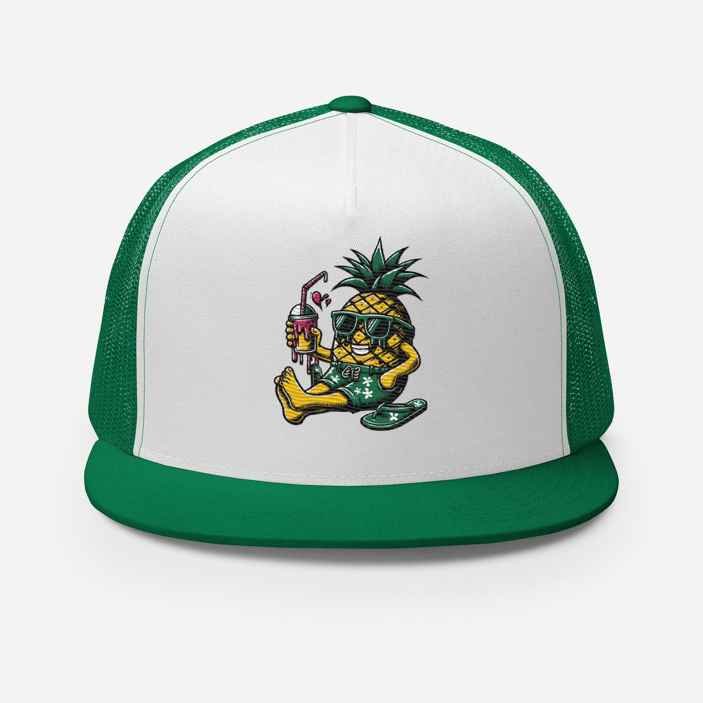 Pineapple Just Chillin Trucker Cap