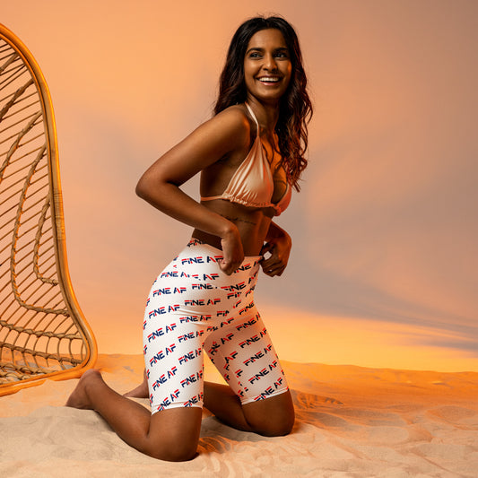 "Fine AF" Biker Shorts