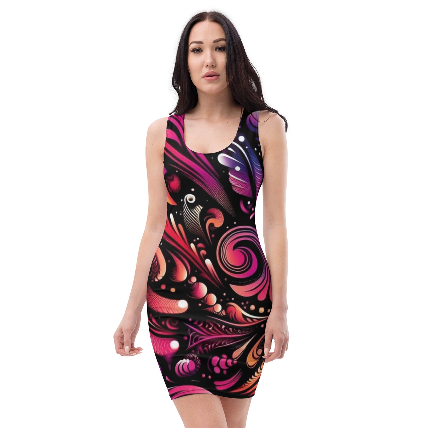 Concrete Kulture Co Womens "BlackLight Special" Bodycon dress