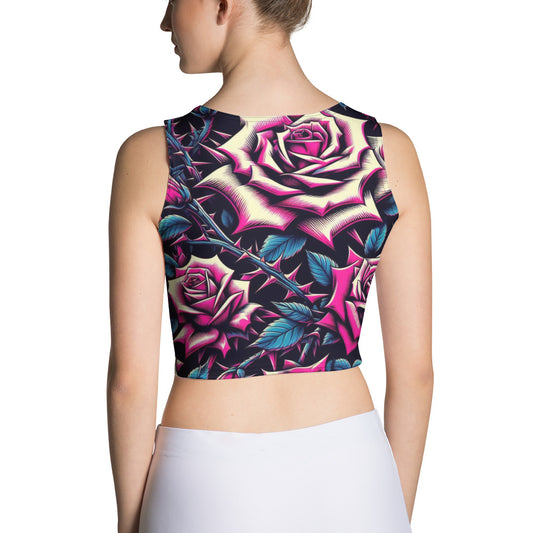 Concrete Kulture Co. "Roses" Crop Top