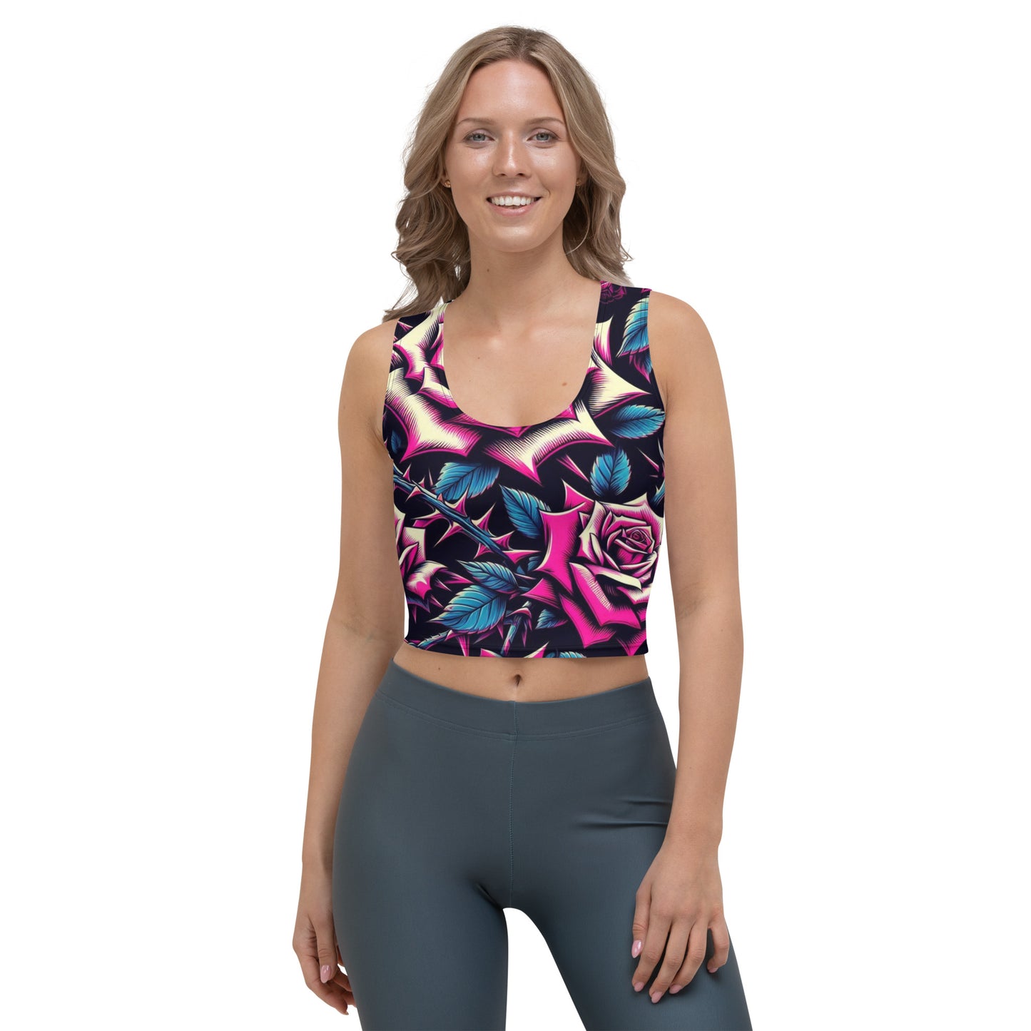 Concrete Kulture Co. "Roses" Crop Top