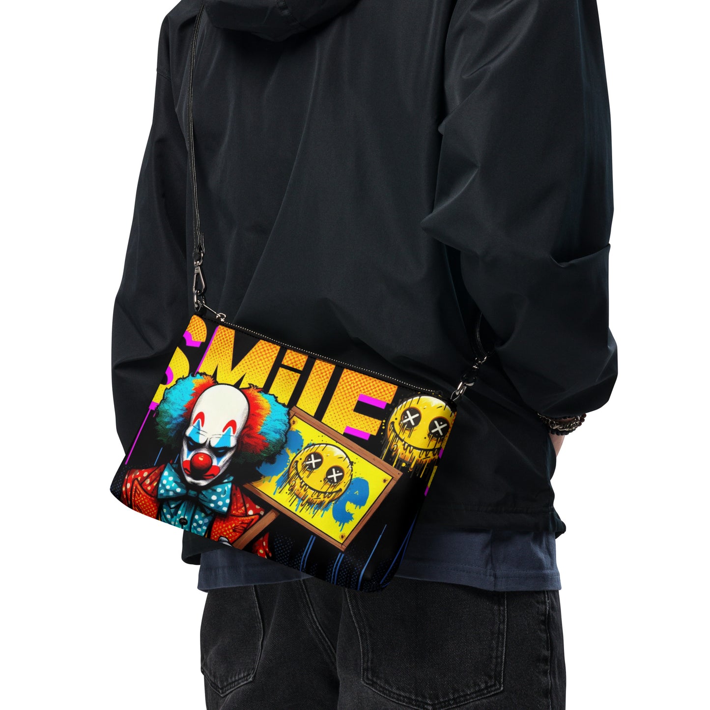Concrete Kulture Co "Send in the Clowns" Crossbody bag