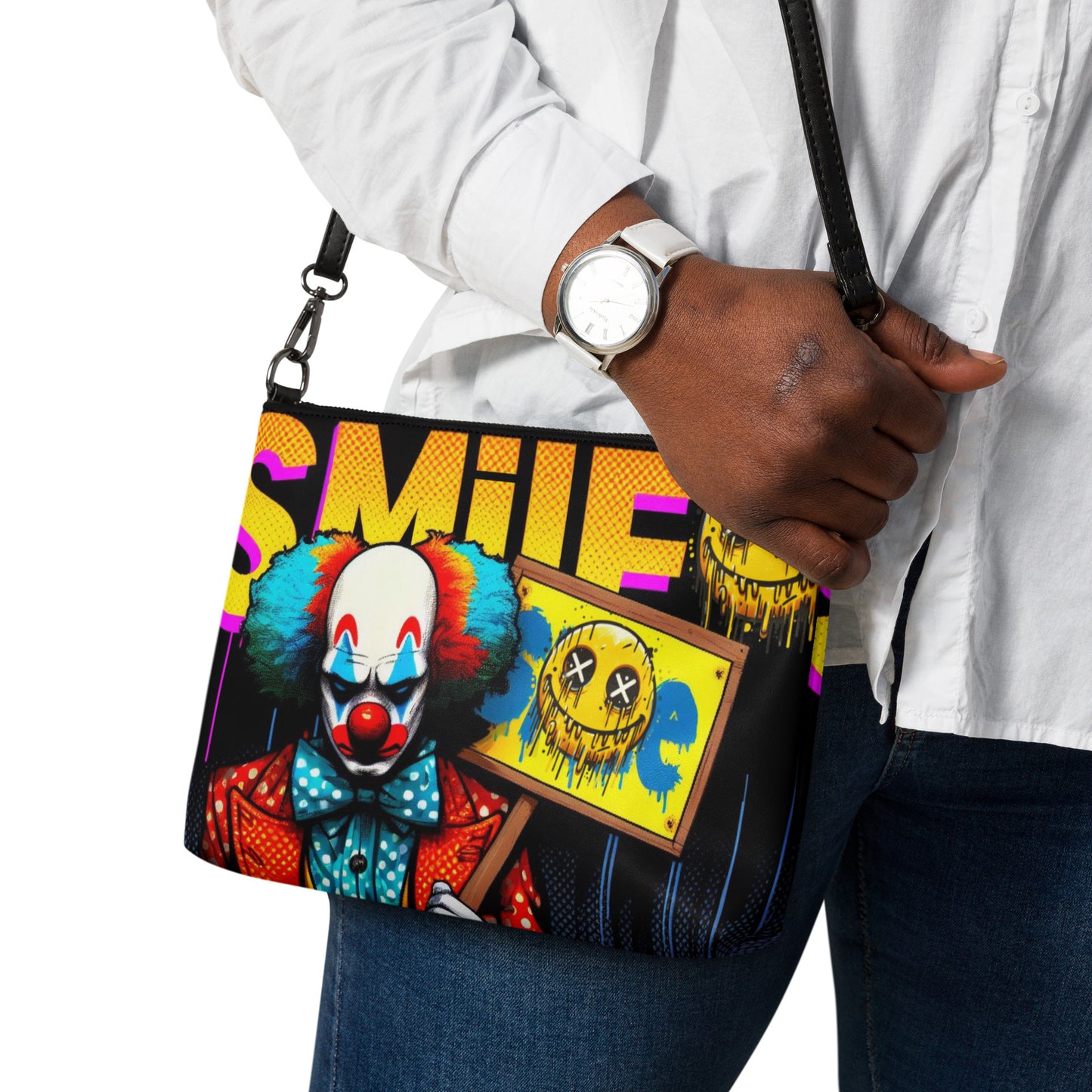 Concrete Kulture Co "Send in the Clowns" Crossbody bag