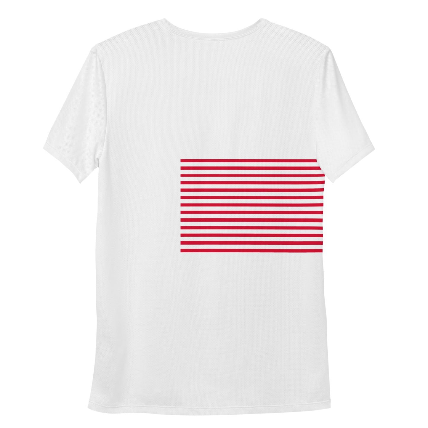 Concrete Kulture Company "Red Stripes" Men's Athletic T-shirt