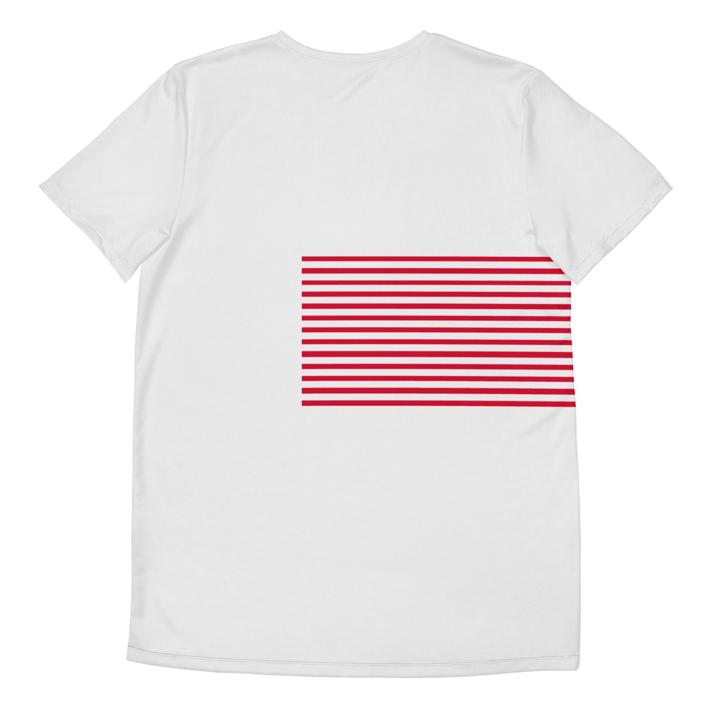 Concrete Kulture Company "Red Stripes" Men's Athletic T-shirt