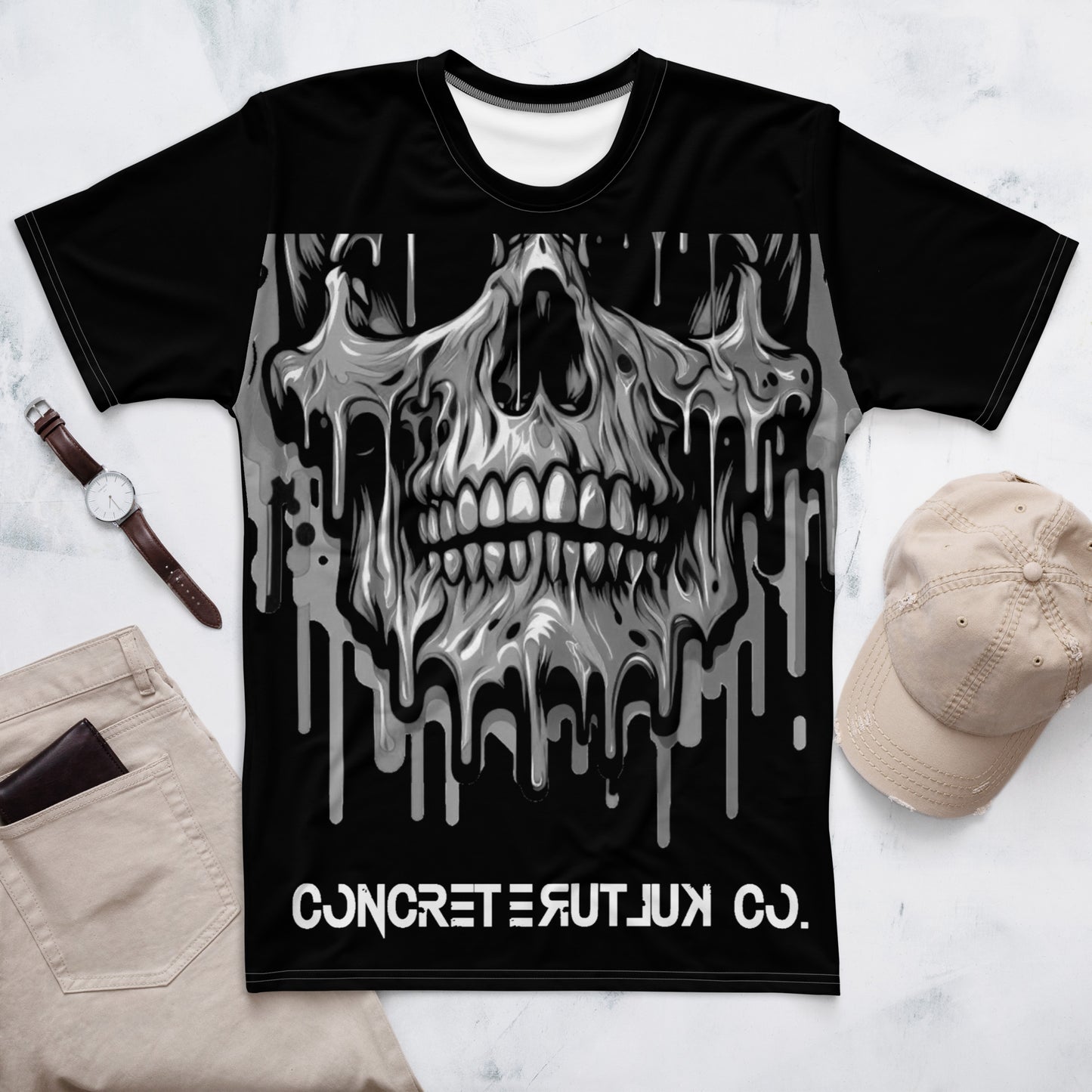 Concrete Kulture Co Men's "Big Ass Skull"  t-shirt