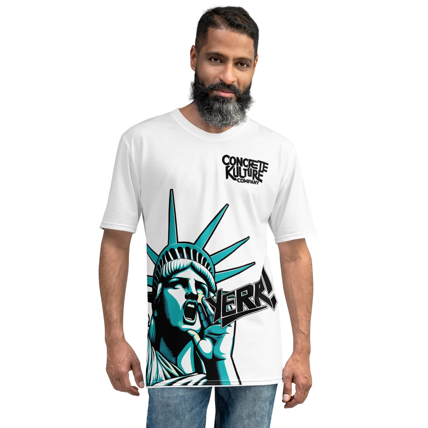 Concrete Kulture Company Men's "Statue of Yerr!!"  t-shirt