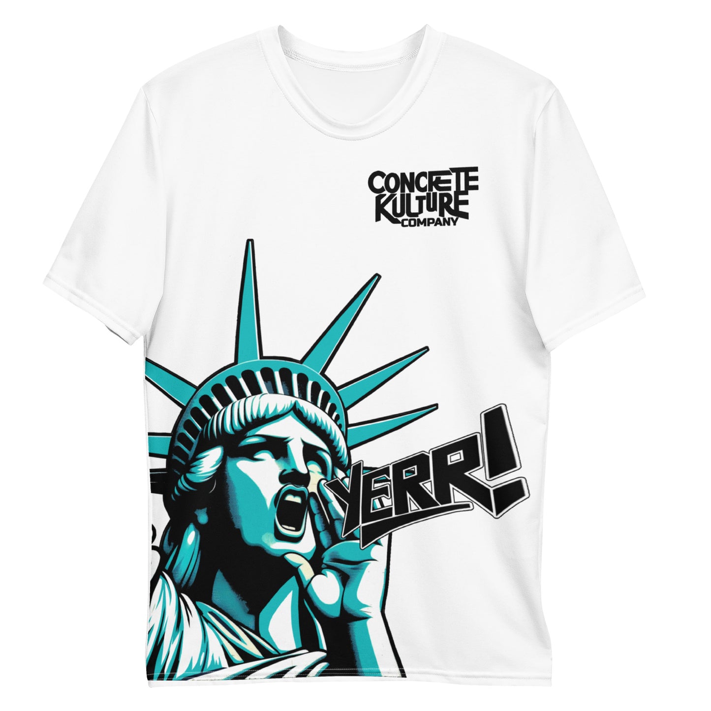 Concrete Kulture Company Men's "Statue of Yerr!!"  t-shirt