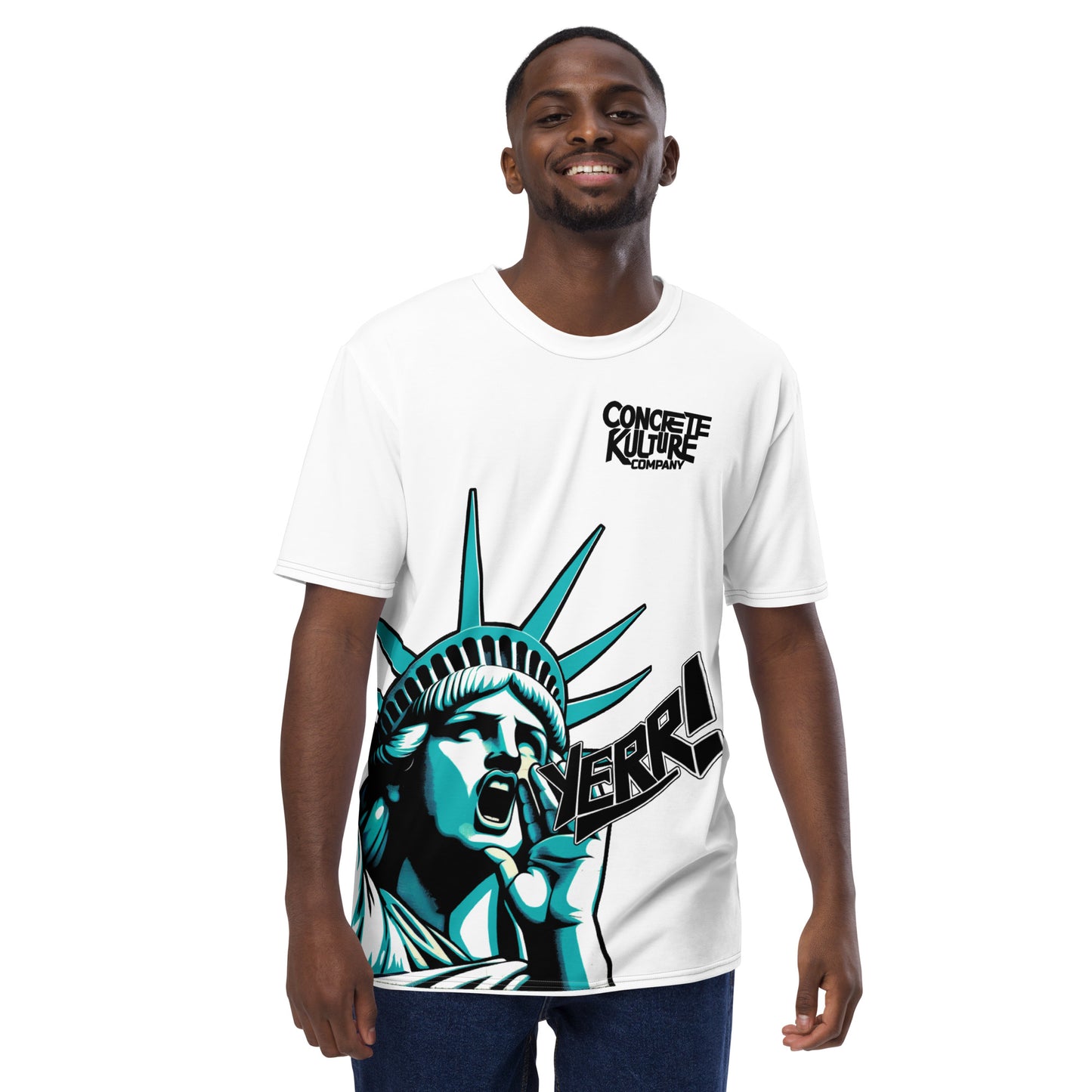 Concrete Kulture Company Men's "Statue of Yerr!!"  t-shirt