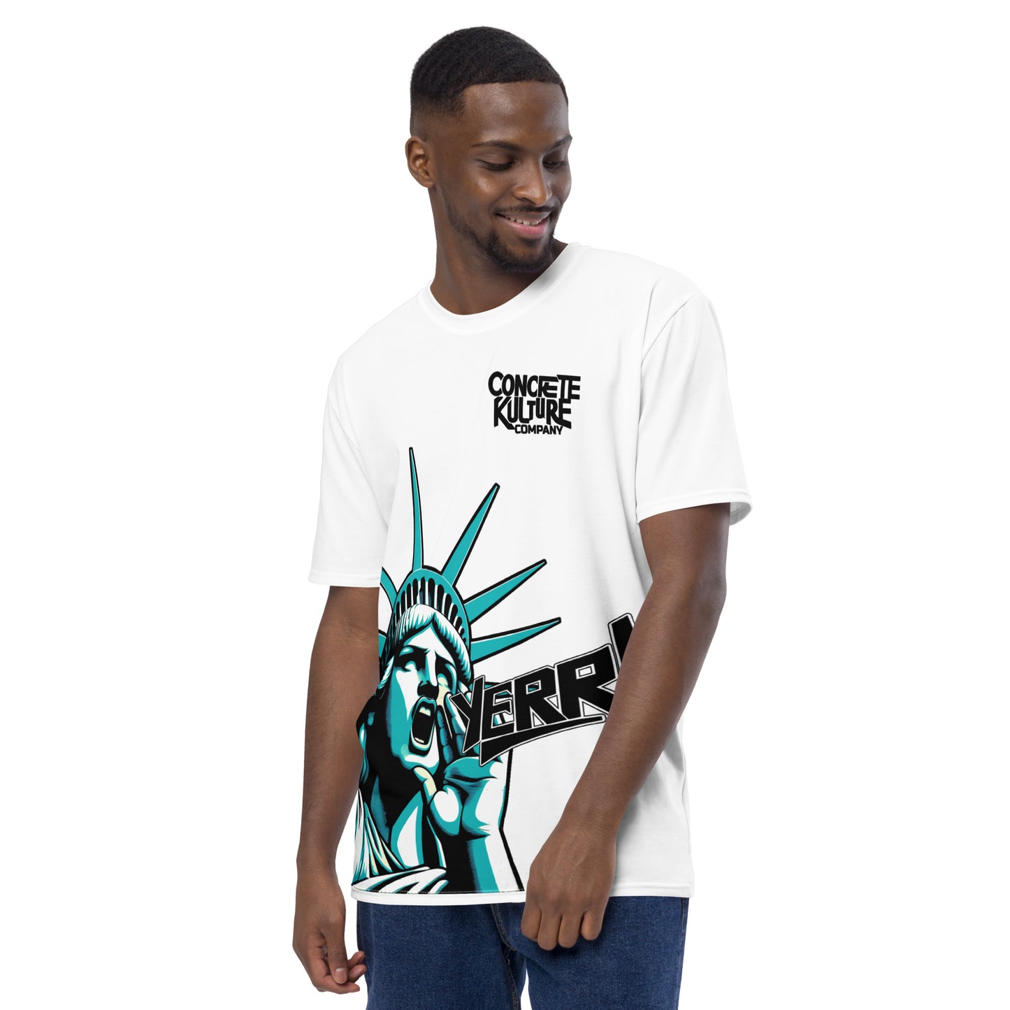 Concrete Kulture Company Men's "Statue of Yerr!!"  t-shirt