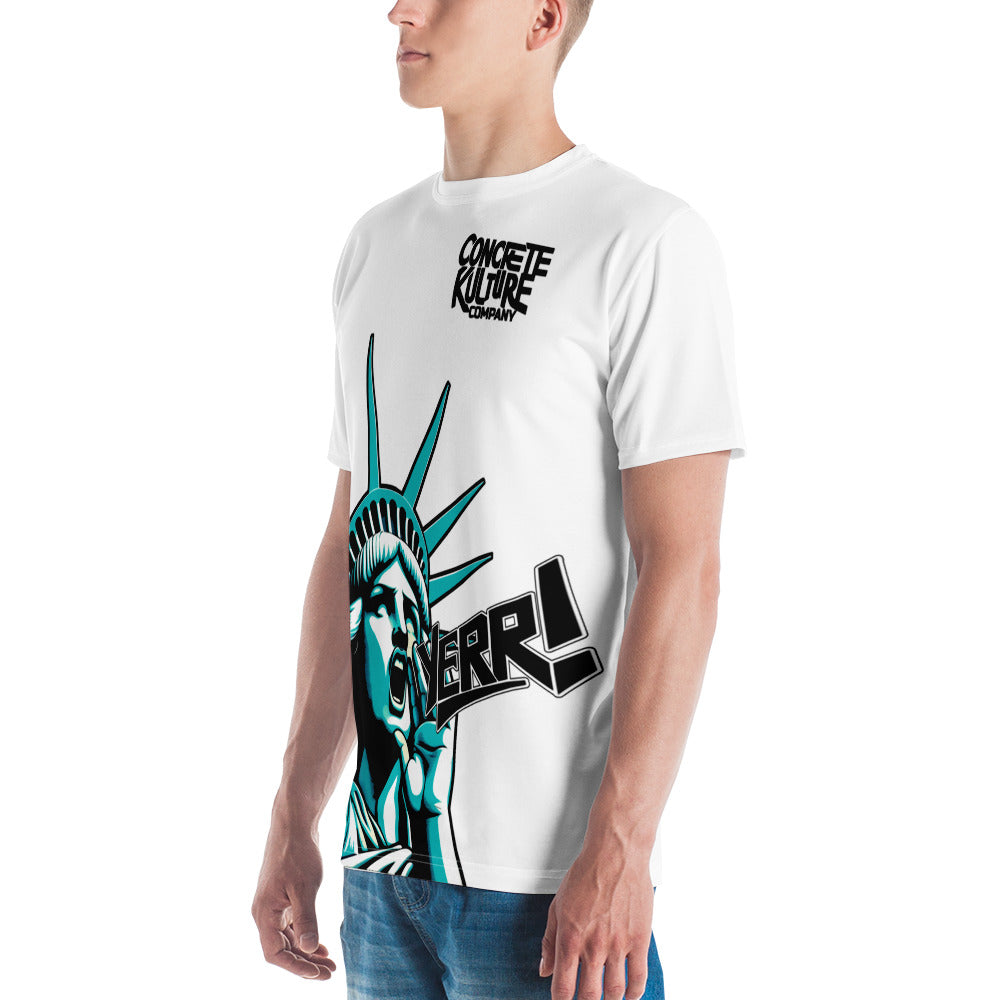 Concrete Kulture Company Men's "Statue of Yerr!!"  t-shirt