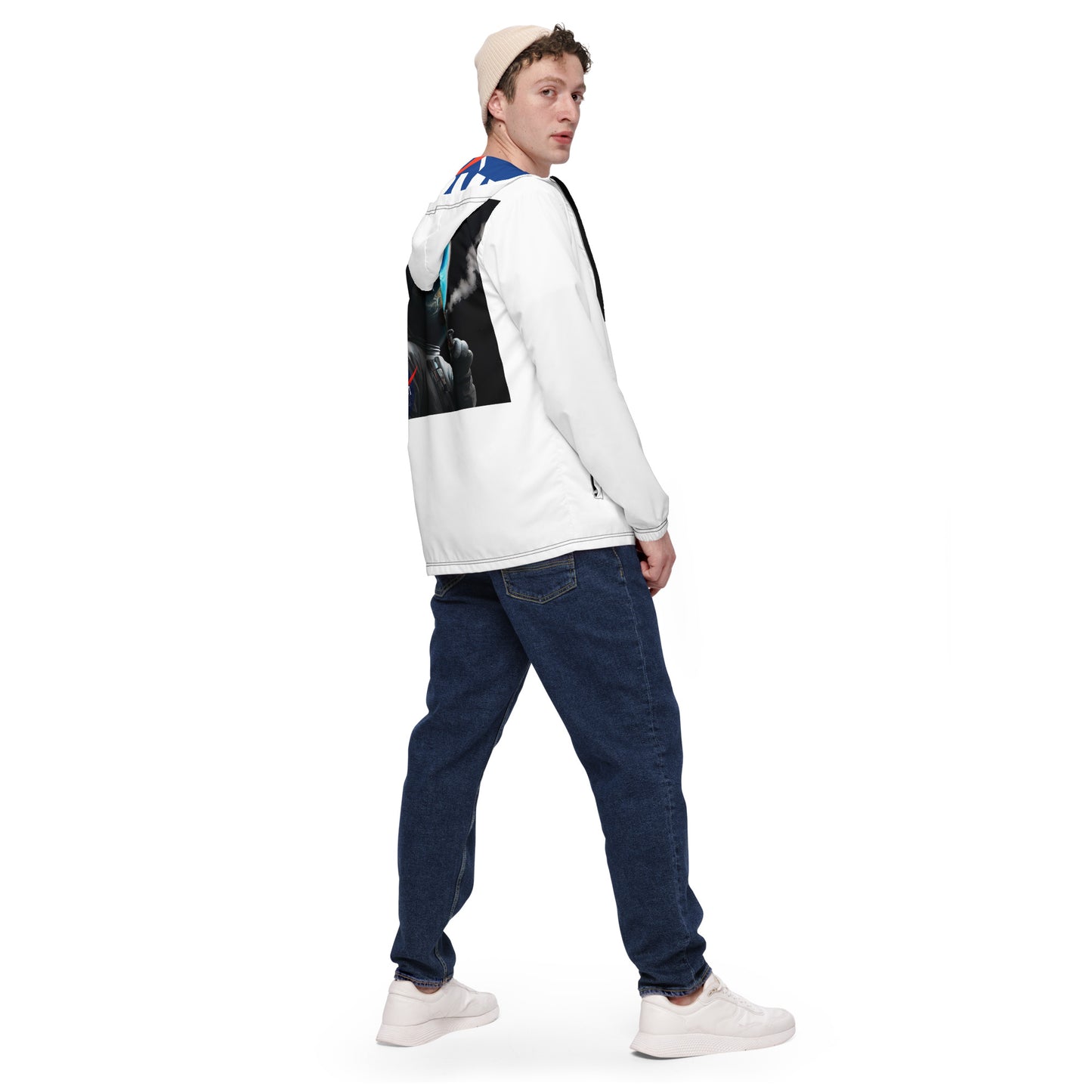 Concrete Kulture Co. Men’s "The adventures of Zaztronaut" windbreaker