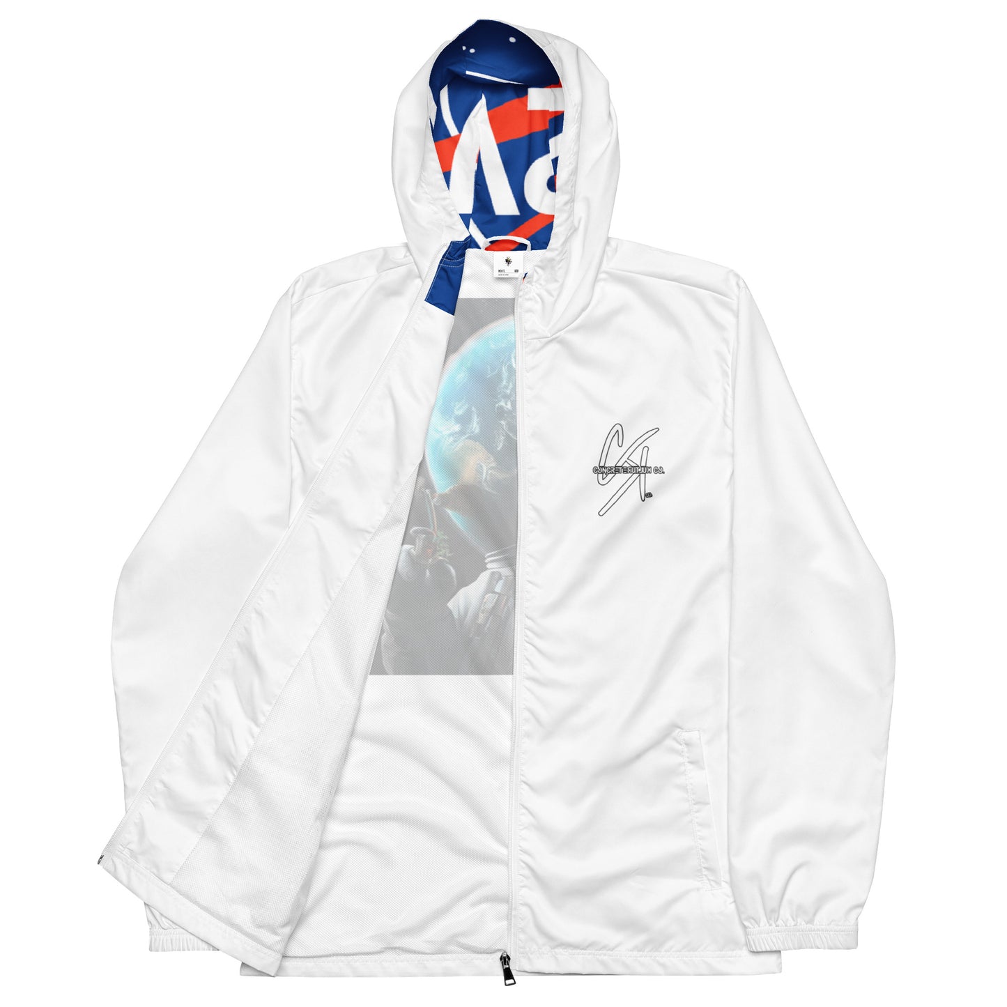 Concrete Kulture Co. Men’s "The adventures of Zaztronaut" windbreaker