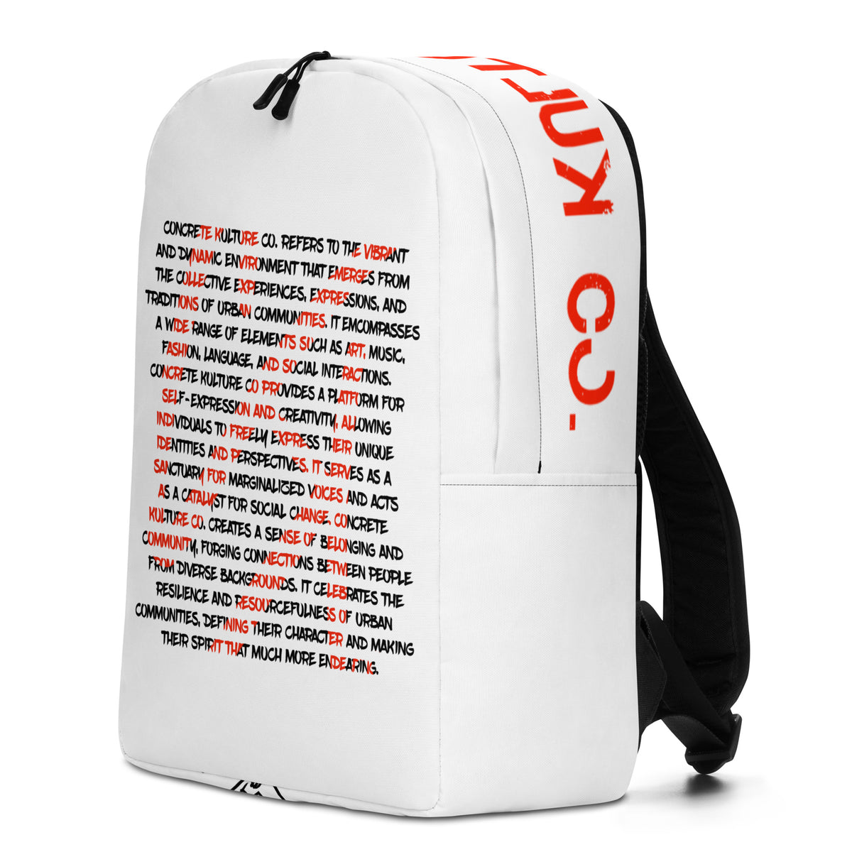 Concrete Kulture "The Message" Minimalist Backpack