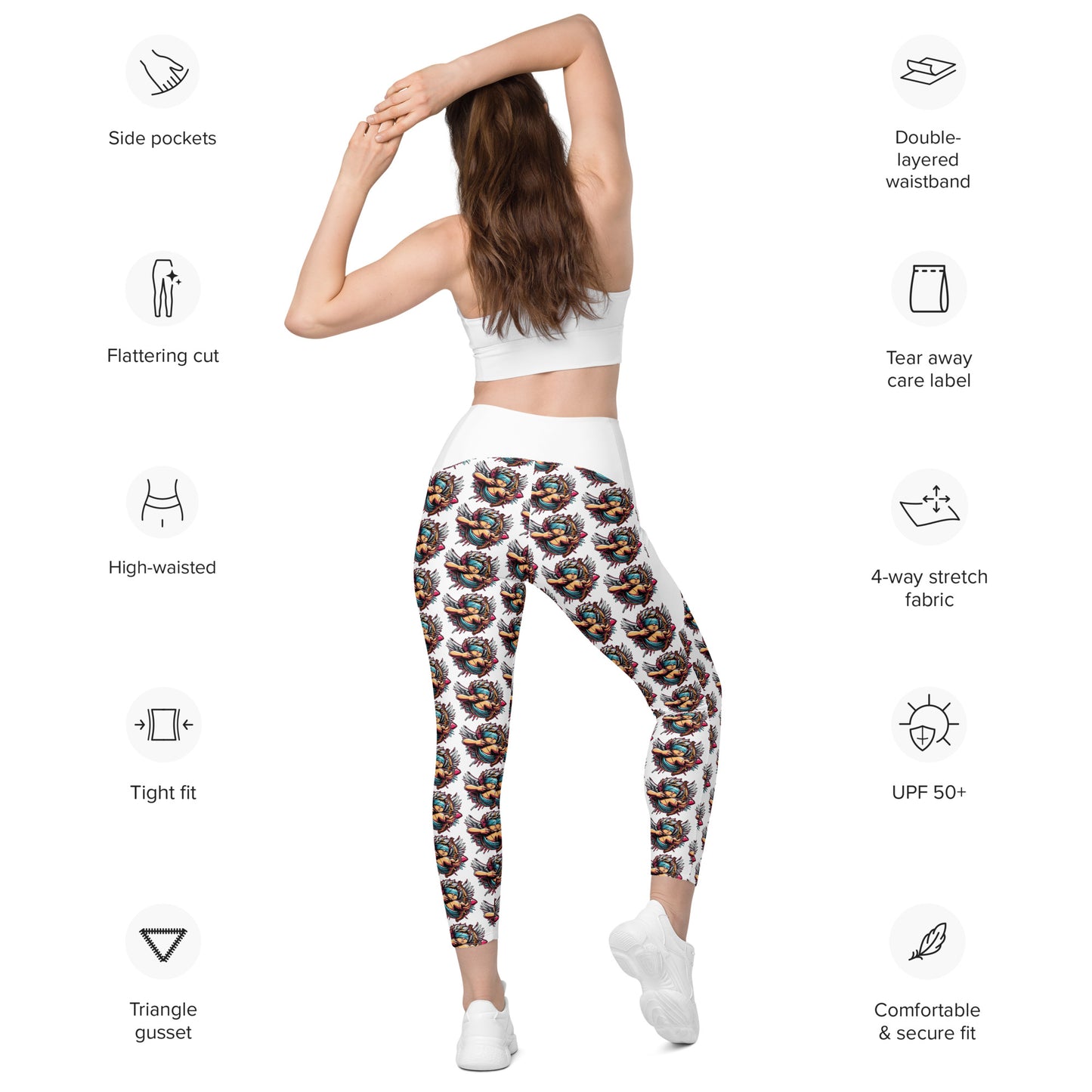 Concrete Kulture Company - "Blinded Cupid - Love Ain't Perfect" Leggings with pockets