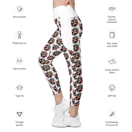 Concrete Kulture Company - "Blinded Cupid - Love Ain't Perfect" Leggings with pockets