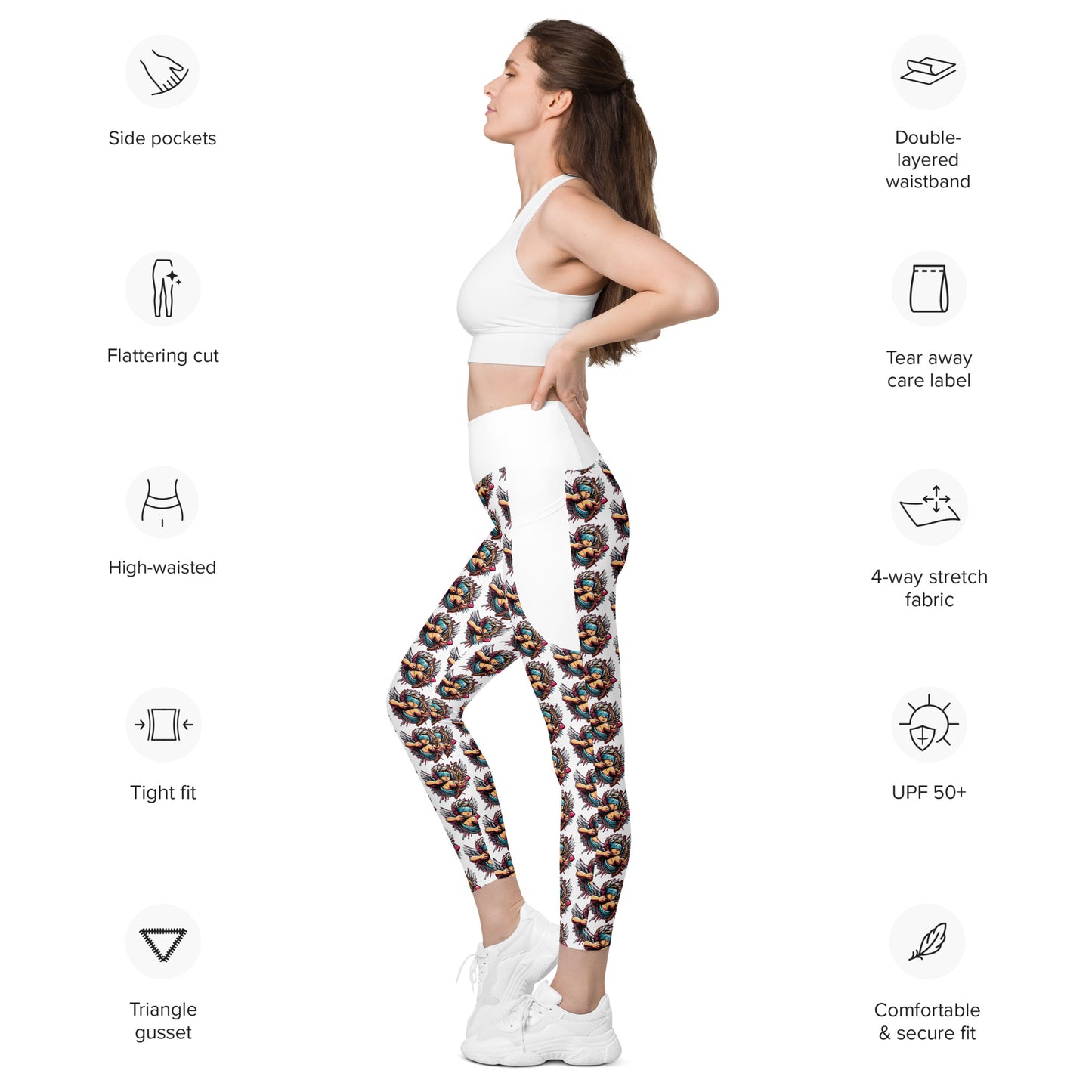 Concrete Kulture Company - "Blinded Cupid - Love Ain't Perfect" Leggings with pockets