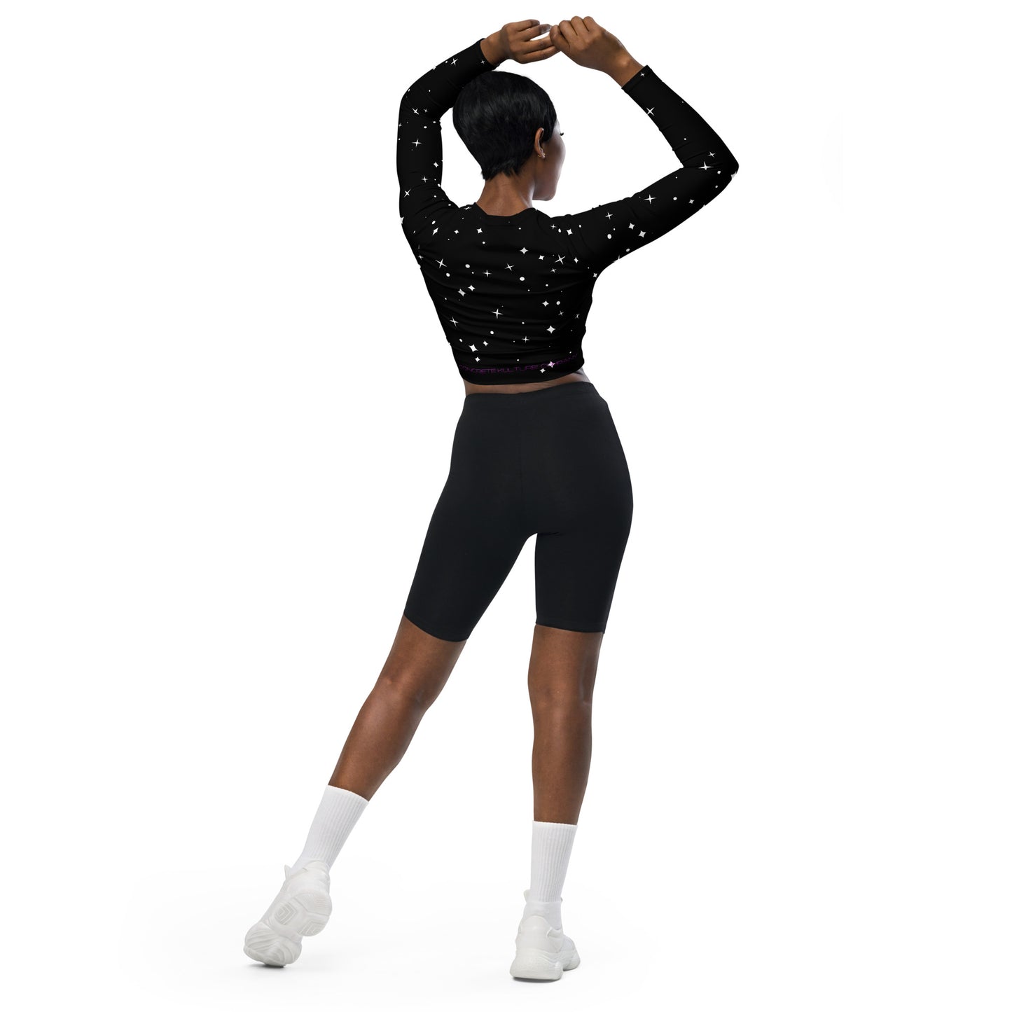 Womens "Zaza" long-sleeve crop top