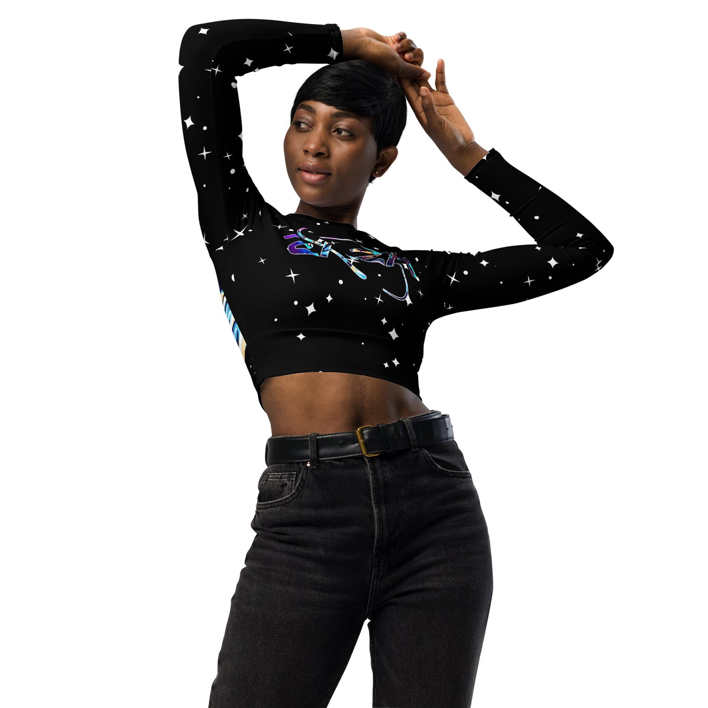 Concrete Kulture Co. "Zaza"  long-sleeve crop top