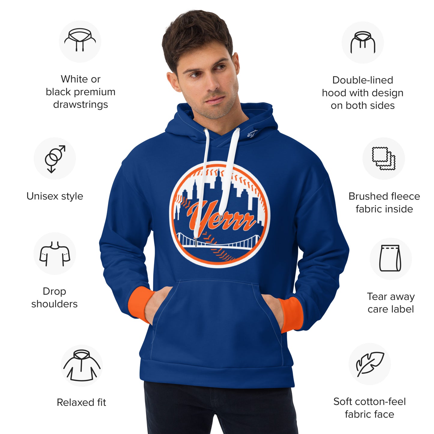 Concrete Kulture Company "Yerrr Mets" Unisex Hoodie