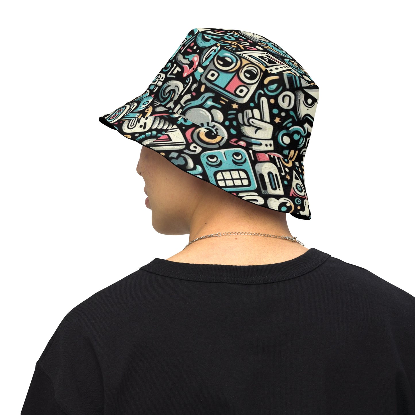 CKco- "Graffiti Gang" Reversible bucket hat
