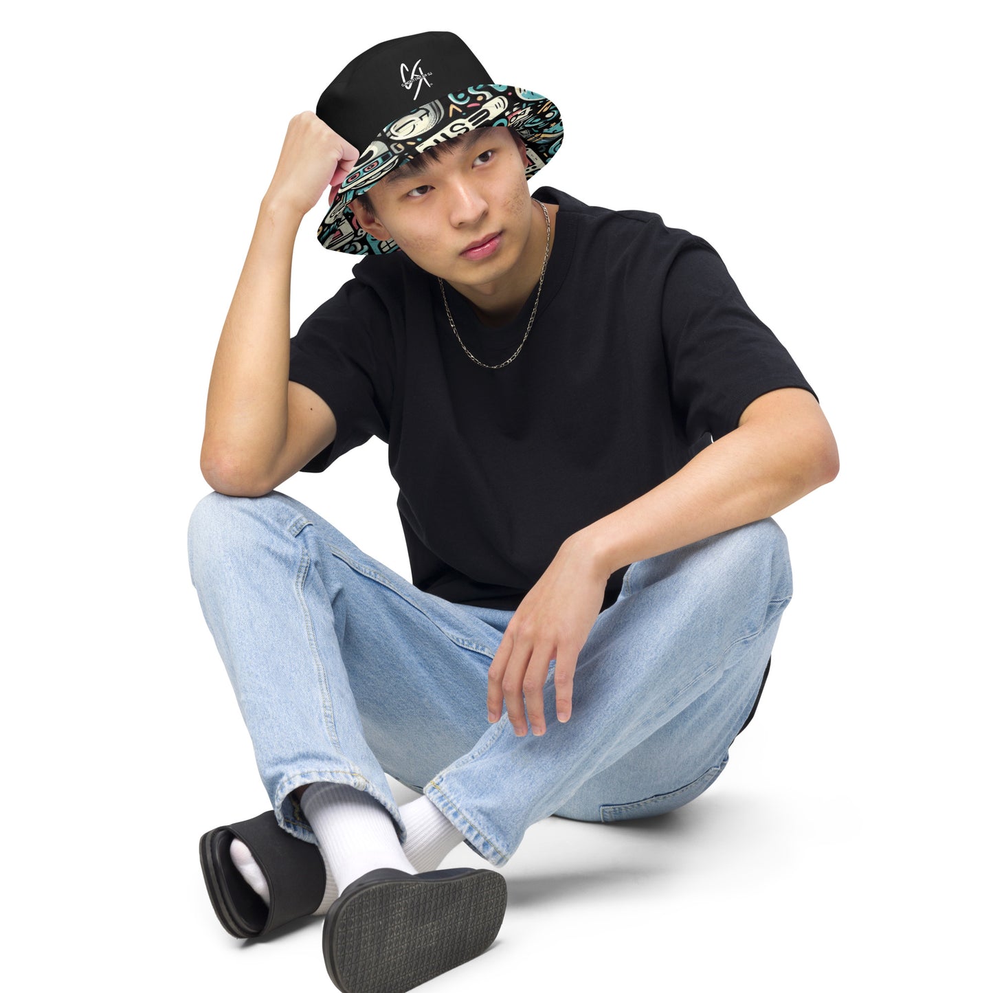 CKco- "Graffiti Gang" Reversible bucket hat