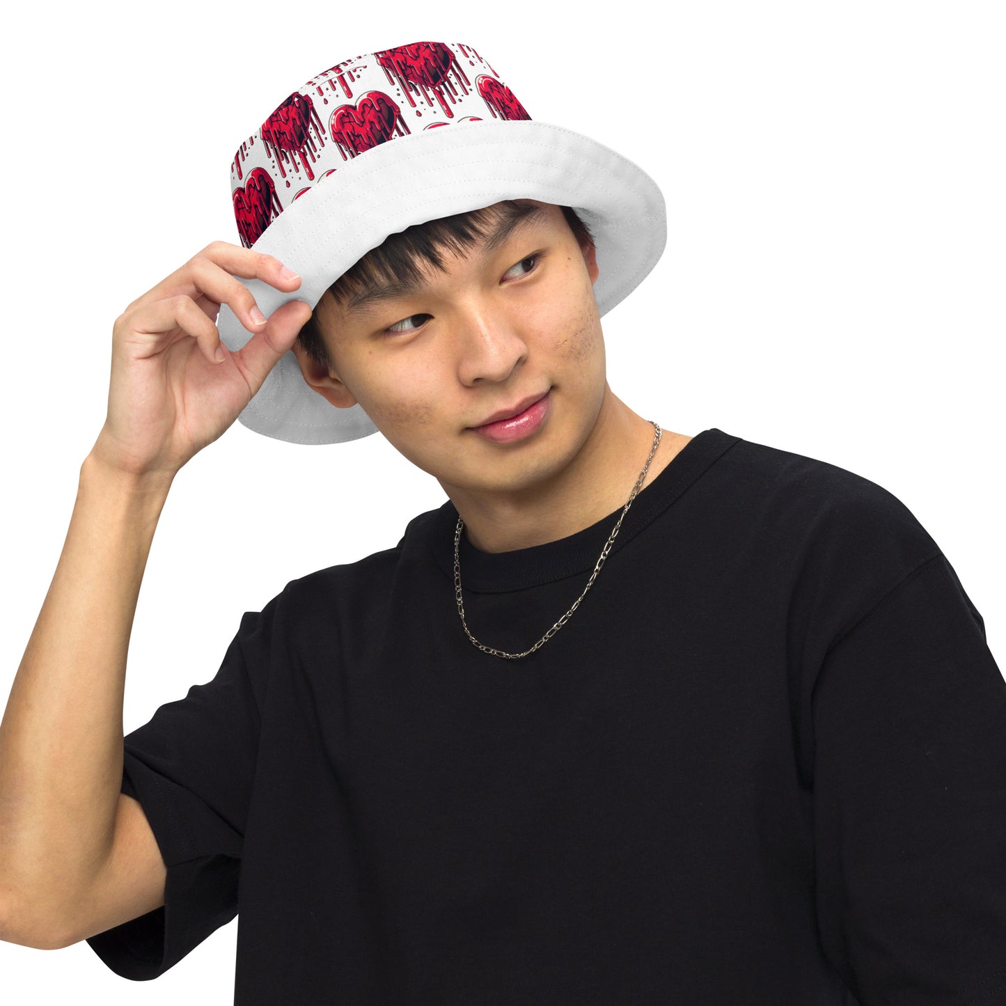 CkCo " Heart Melt" Reversible bucket hat