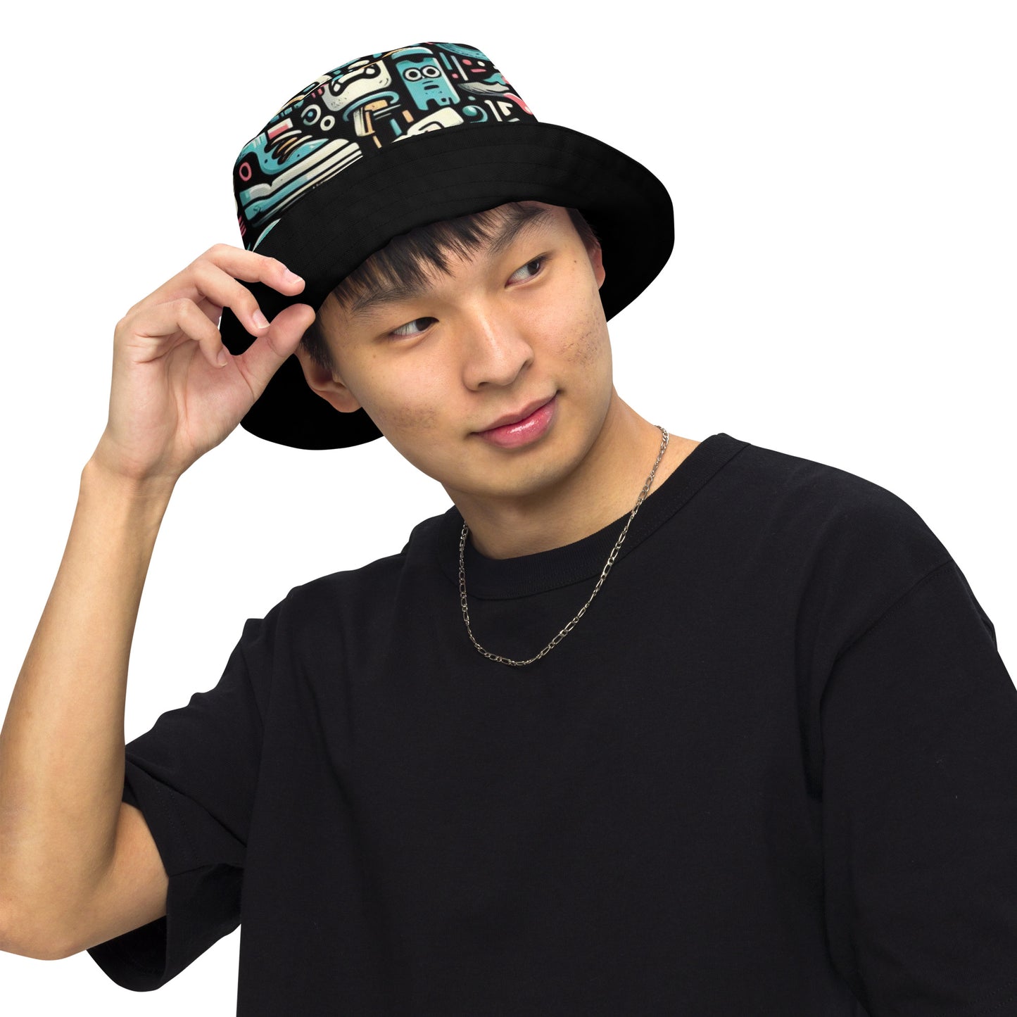 CKco- "Graffiti Gang" Reversible bucket hat