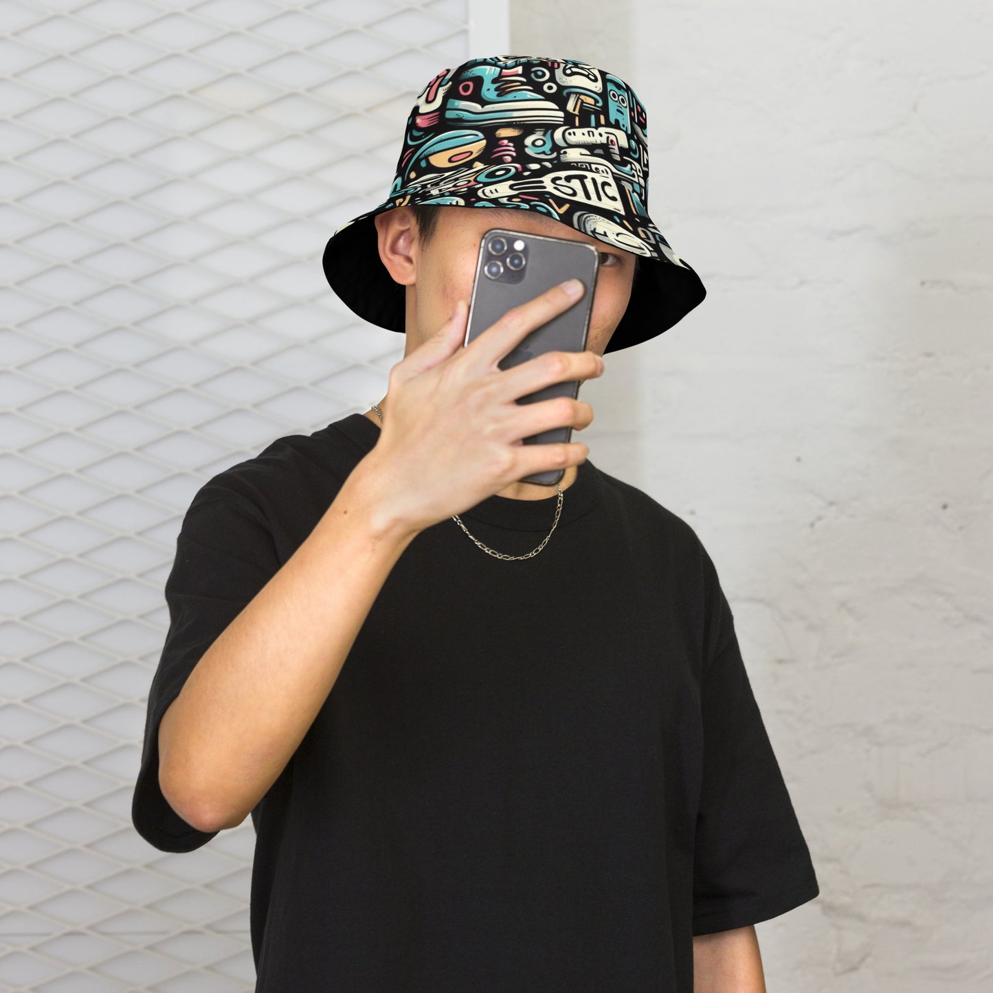 CKco- "Graffiti Gang" Reversible bucket hat