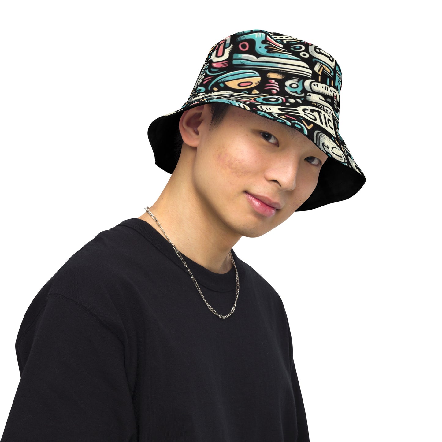 CKco- "Graffiti Gang" Reversible bucket hat
