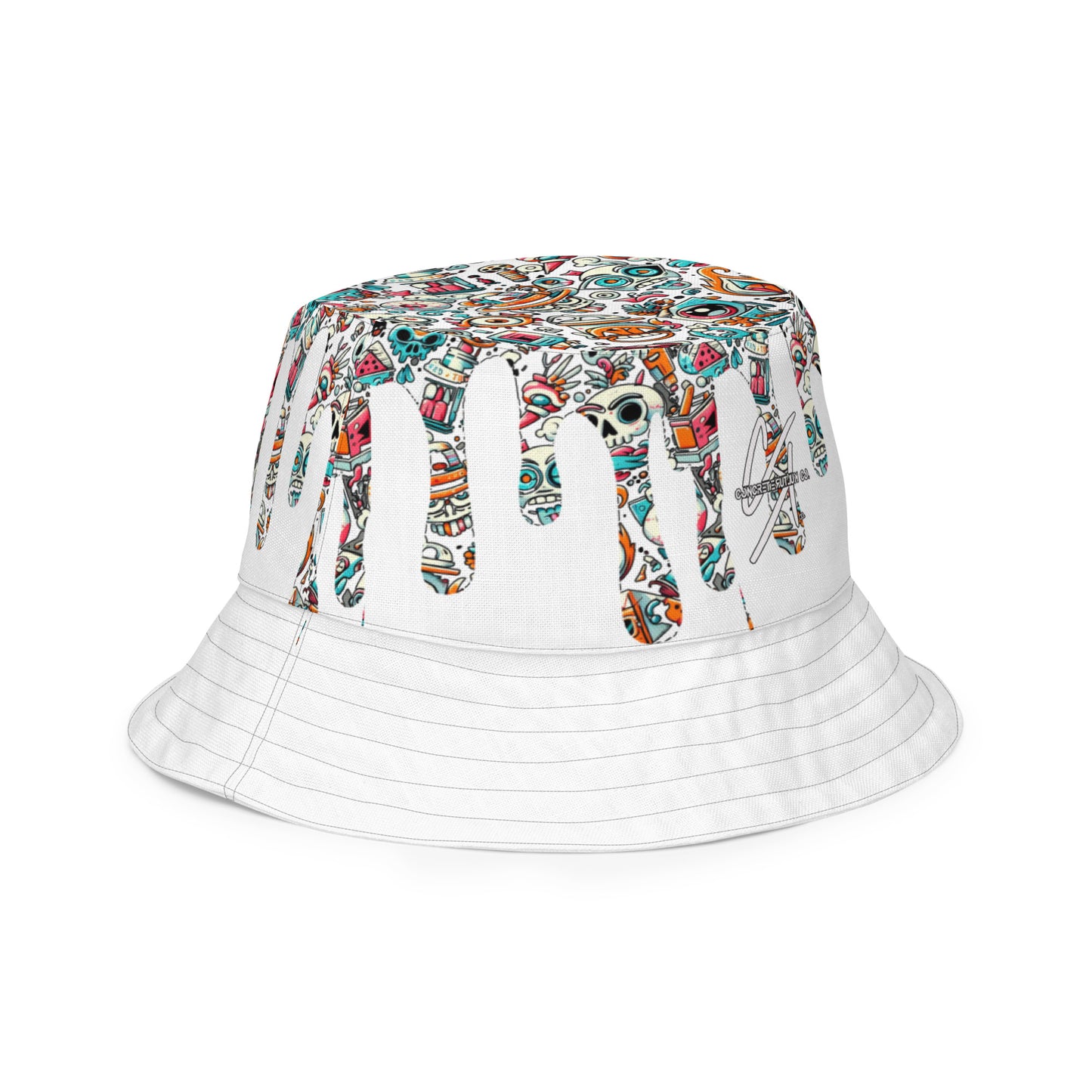 Concrete Kulture Co- "The Drip" Reversible bucket hat