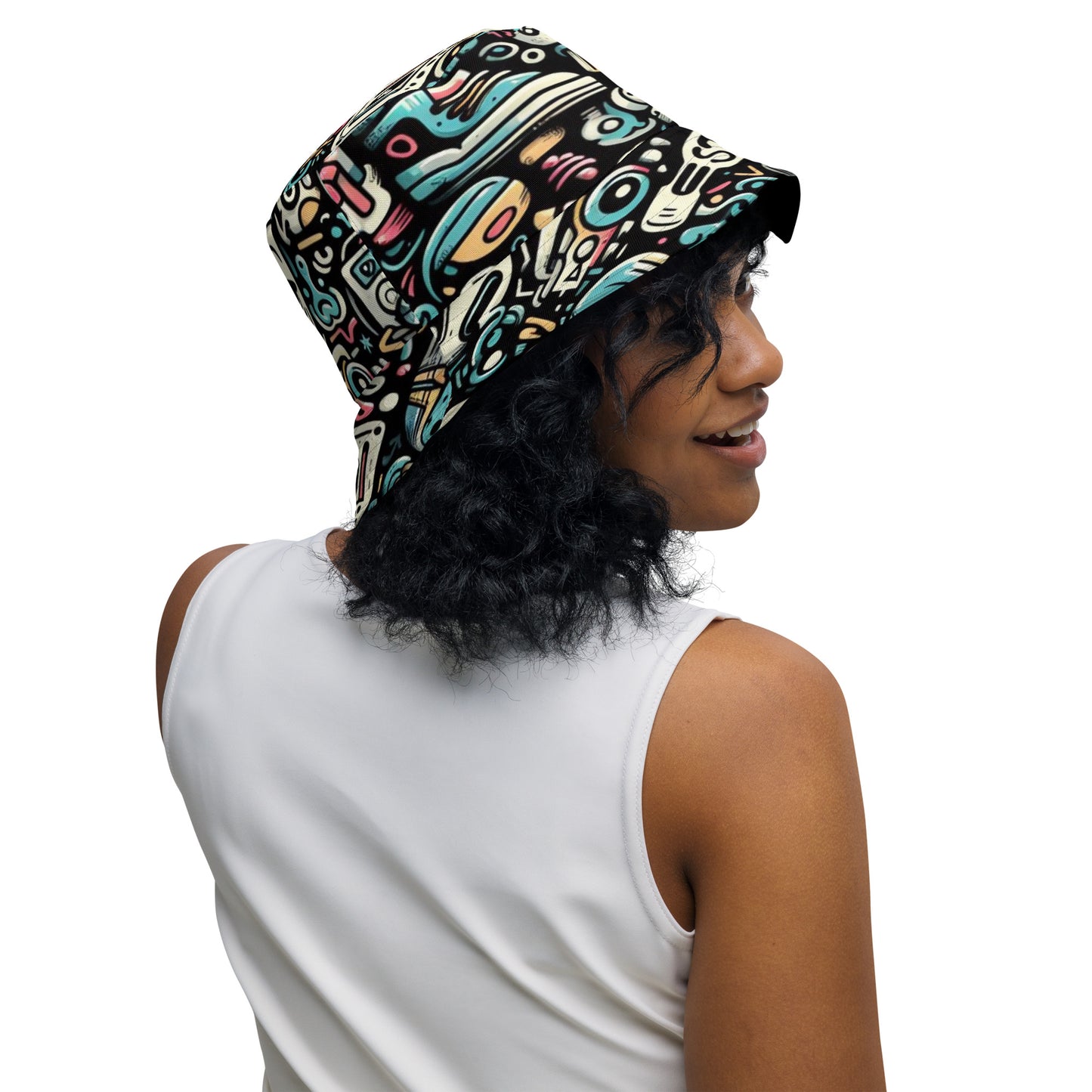 CKco- "Graffiti Gang" Reversible bucket hat