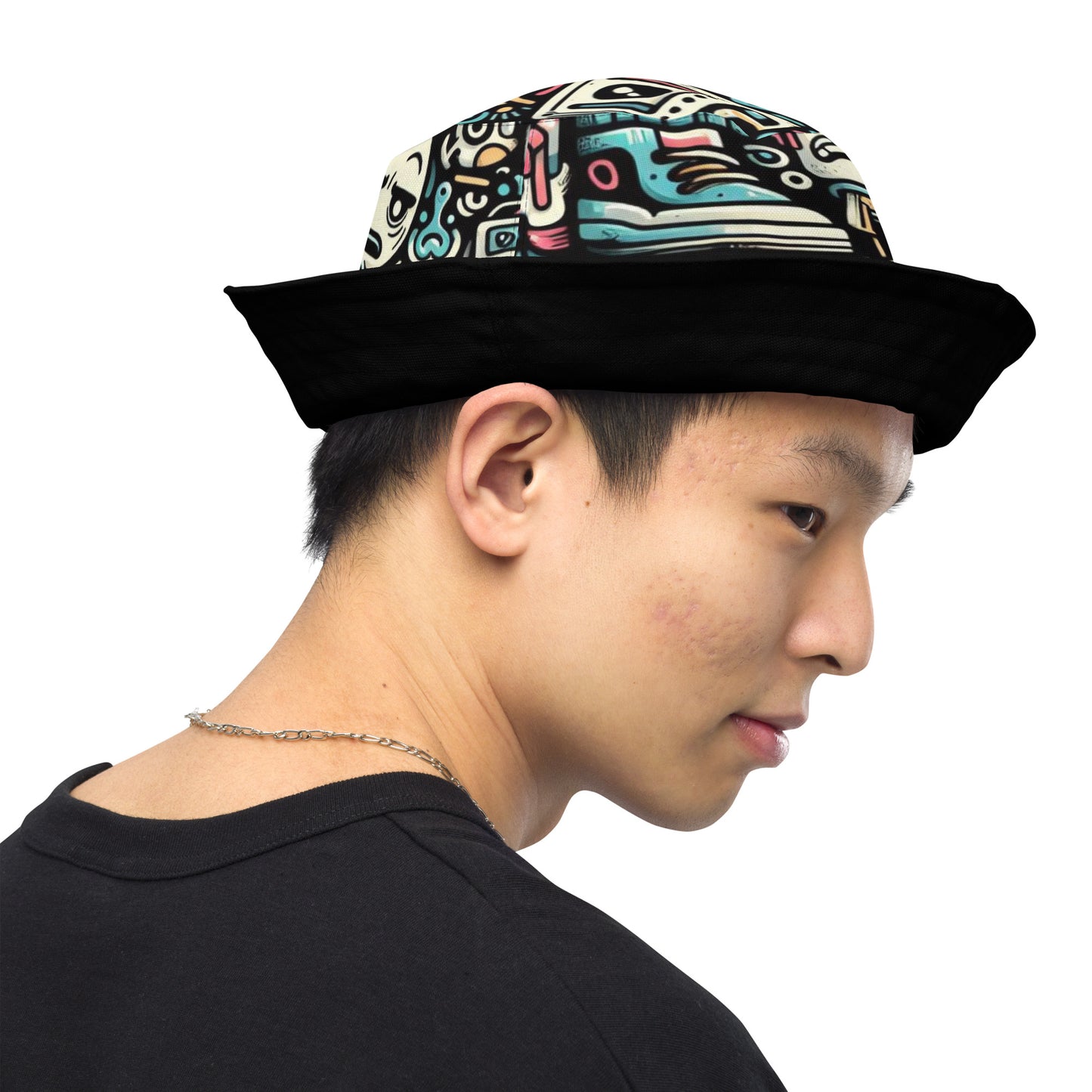 CKco- "Graffiti Gang" Reversible bucket hat