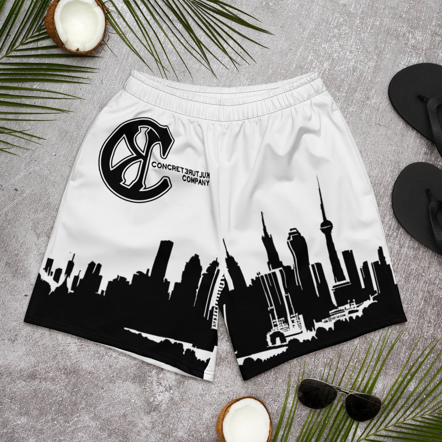 Concrete Kulture Co. All-Over Print Unisex Athletic Long Shorts
