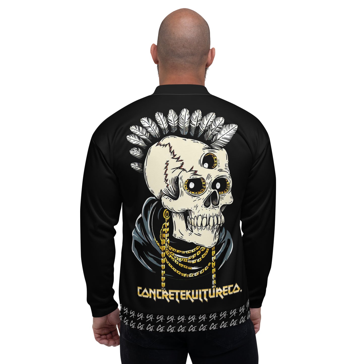 Concrete Kulture Co. "3rd eye Hindsight"  Bomber Jacket