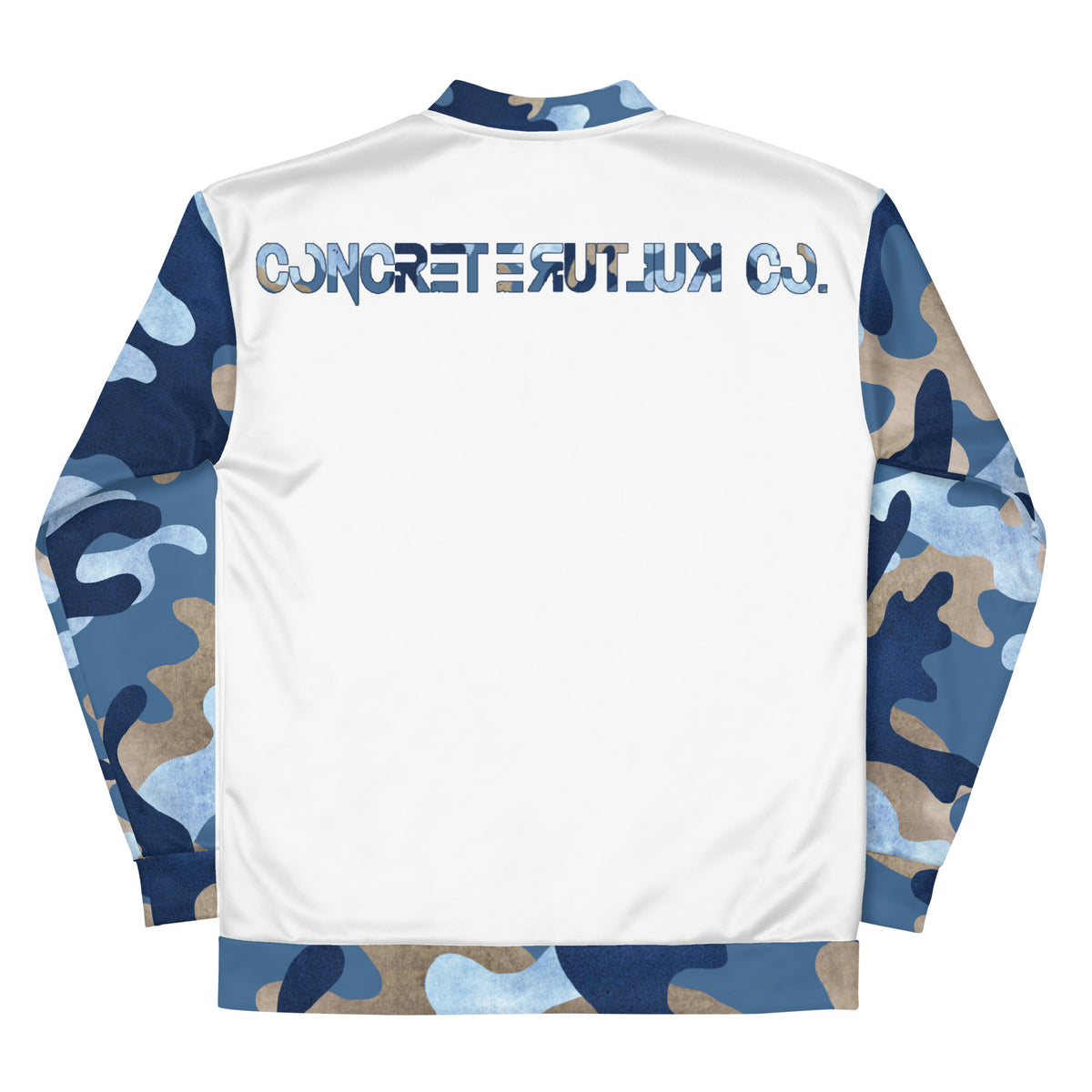 CK Co Blue Camo Bomber Jacket